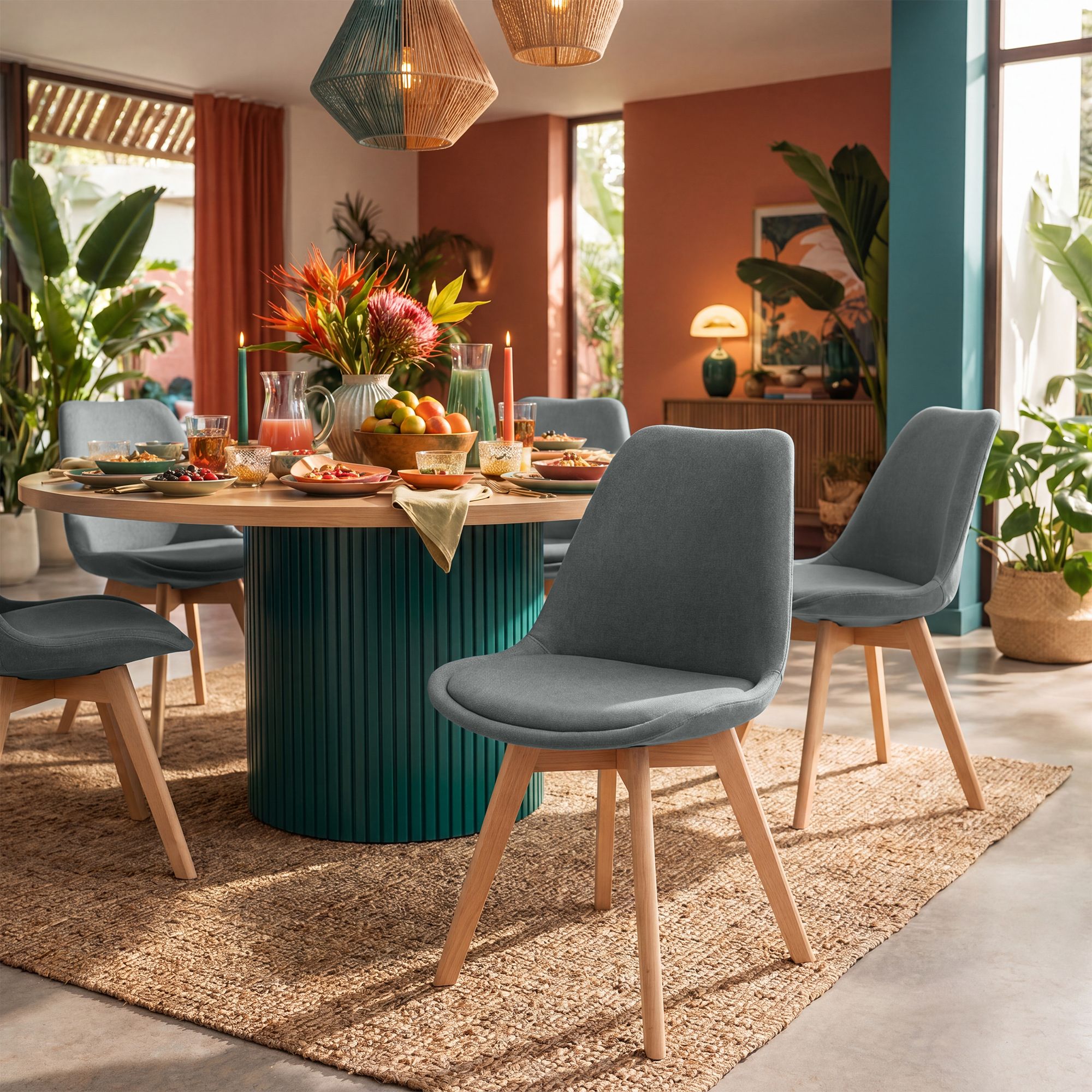 Chaise de salle à manger Linares : design élégant et confortable pour vos repas en famille ou entre amis