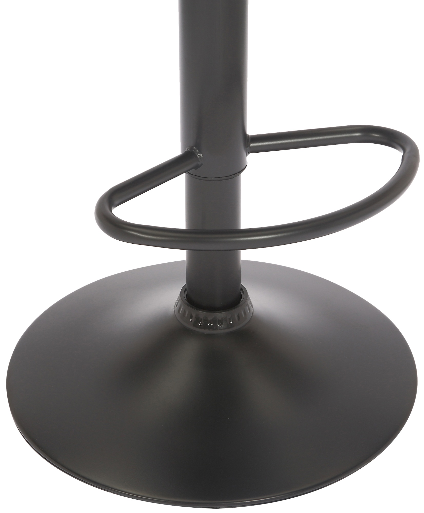 Tabouret de bar Jamie en Velours avec Piètement trompette en Métal