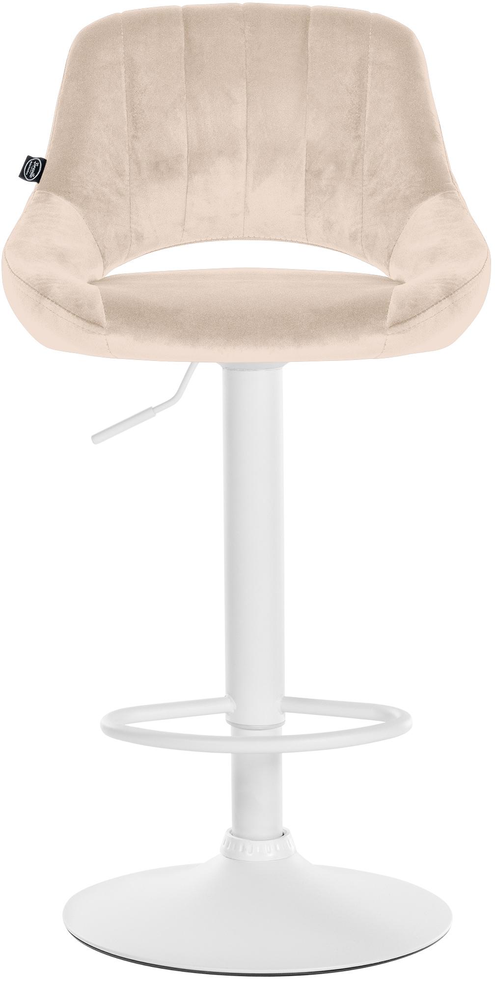 Lot de 2 tabourets de bar Milet en velours