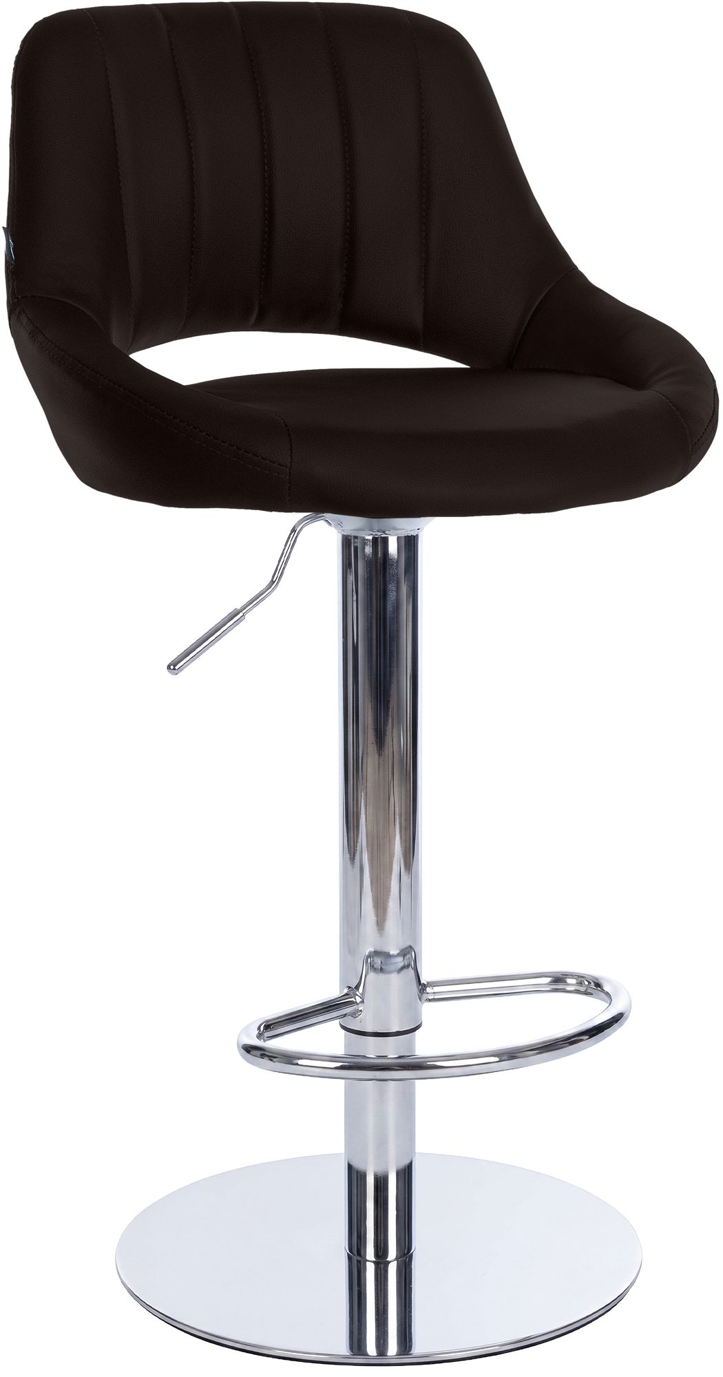 Tabouret de bar Milet avec structure stable chromée