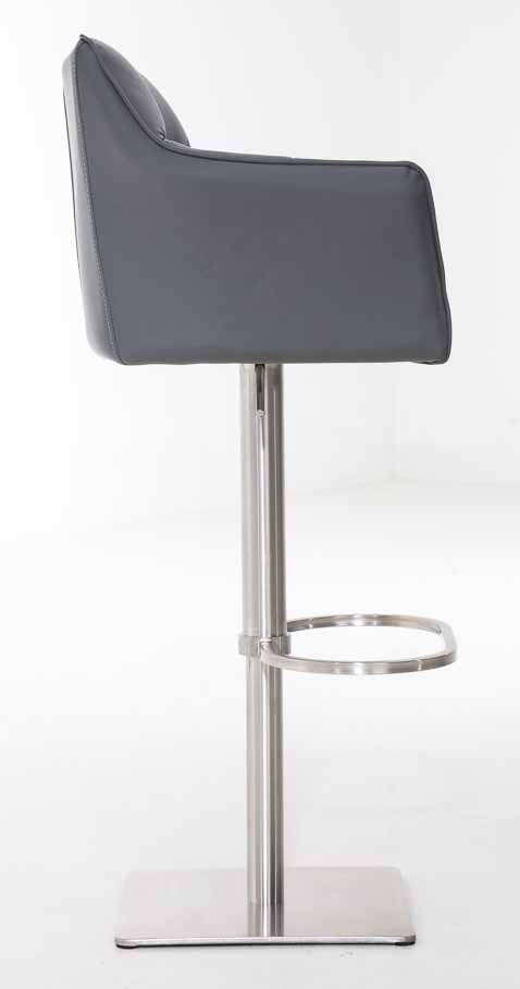 Lot de 2 tabourets de bar Damaso en similicuir