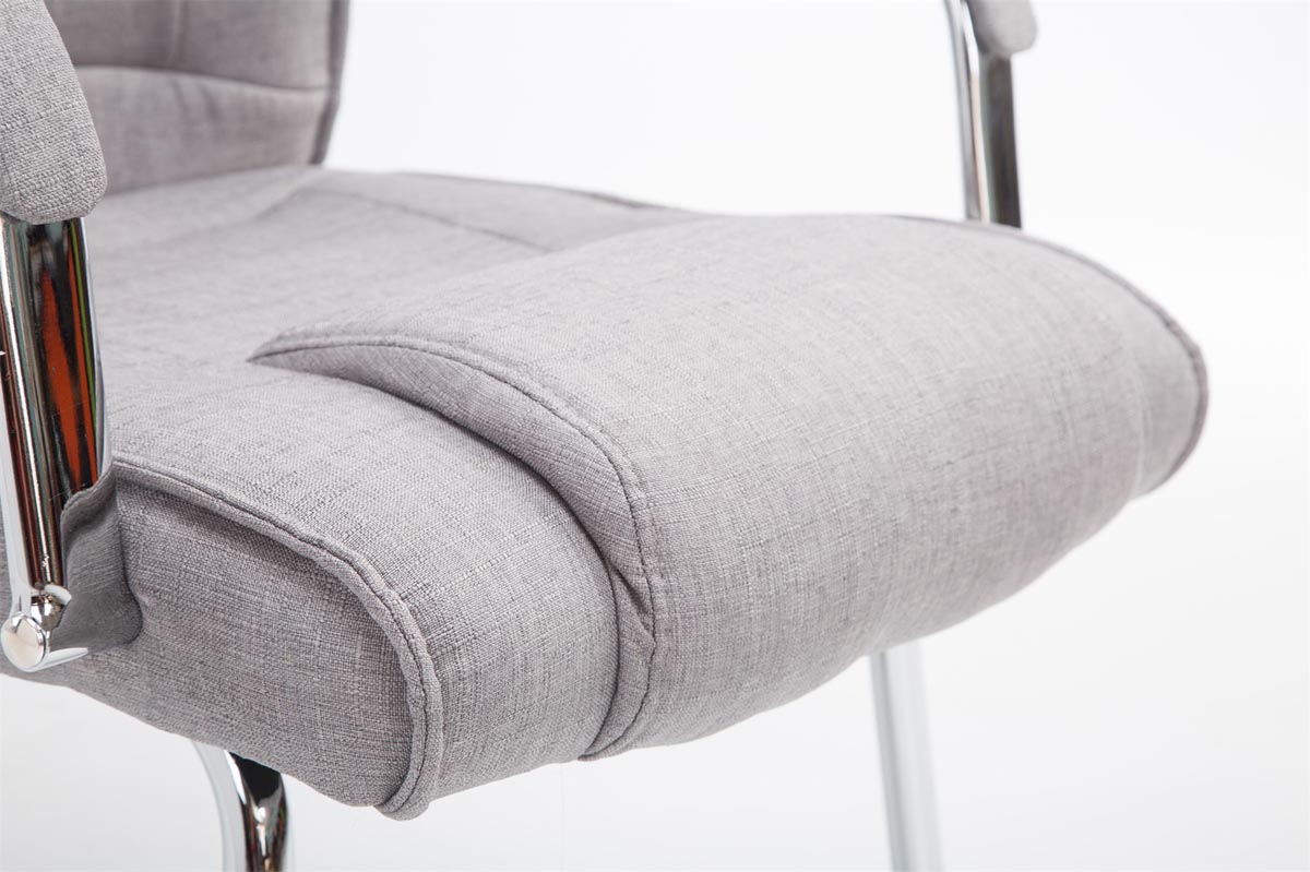 Chaise visiteur Attila tissu