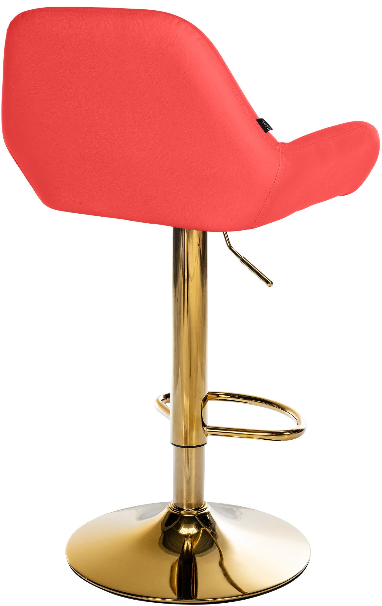 Lot de 2 tabourets de bar Braga Gold similicuir