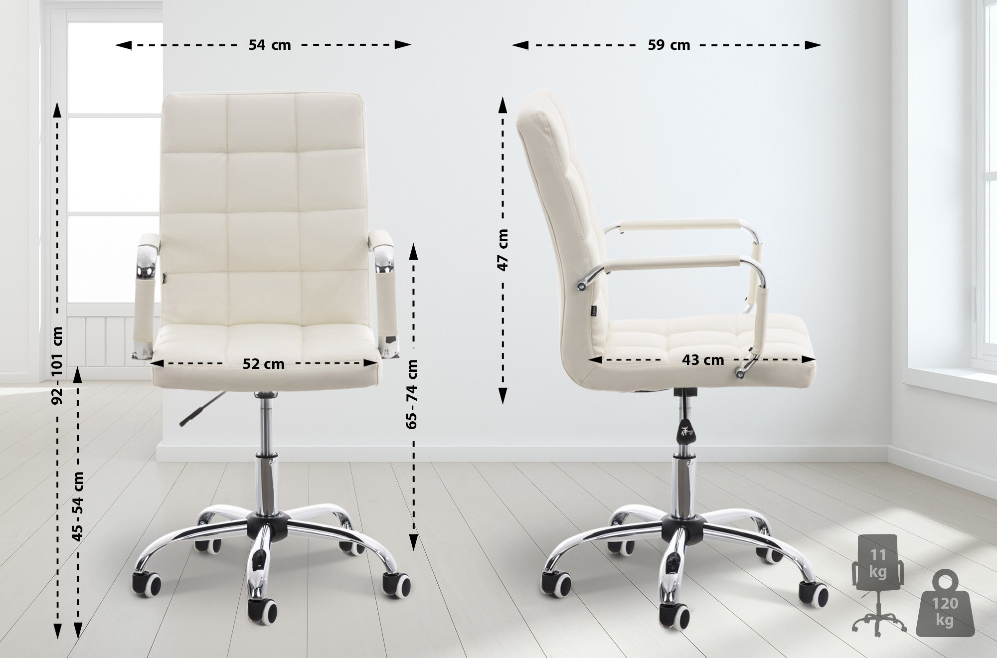 Fauteuil de bureau Deli V2 similicuir