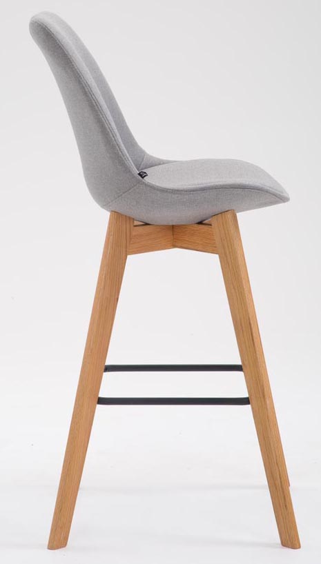 Lot de 2 tabourets de bar Metz en tissu