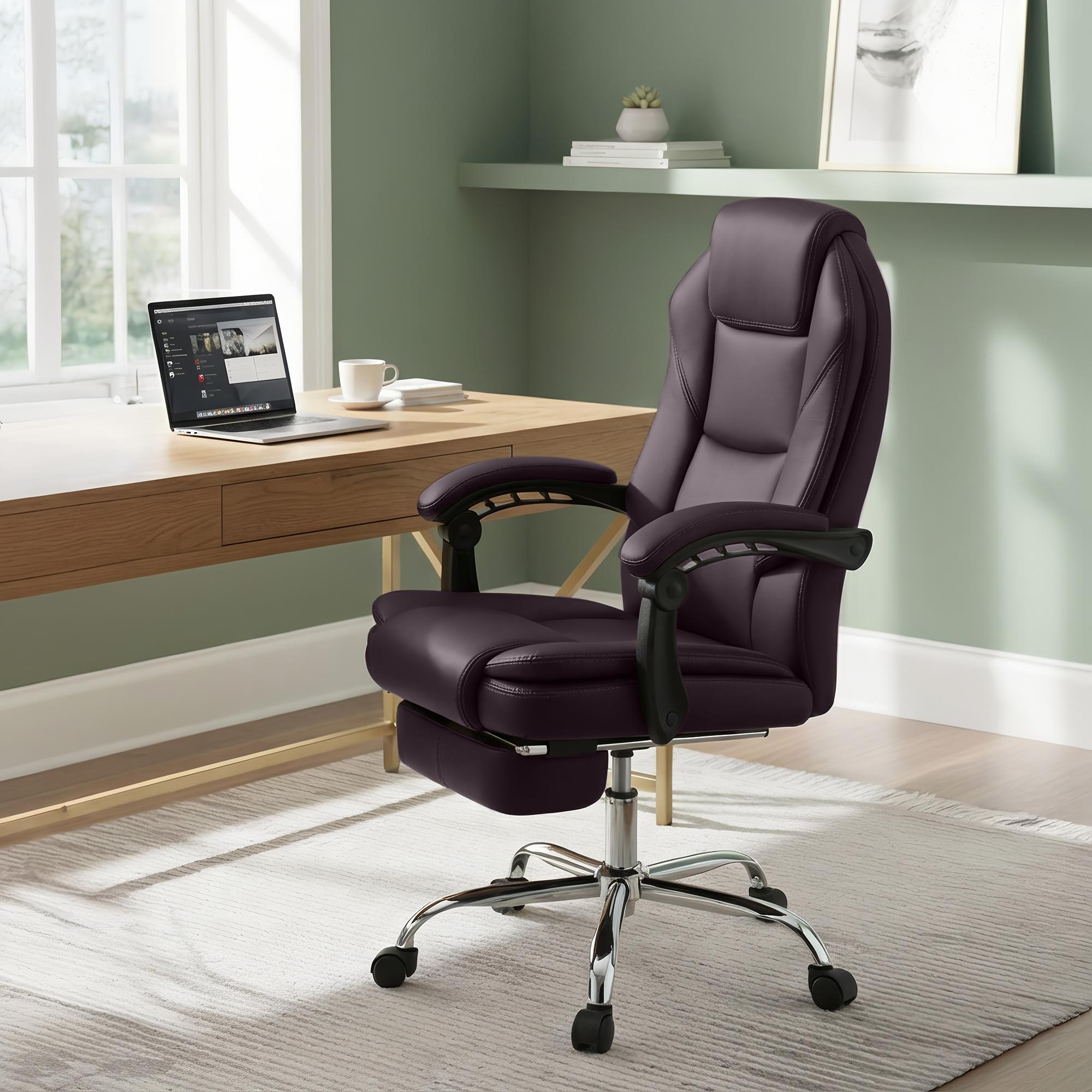 Chaise de bureau Castle en similicuir