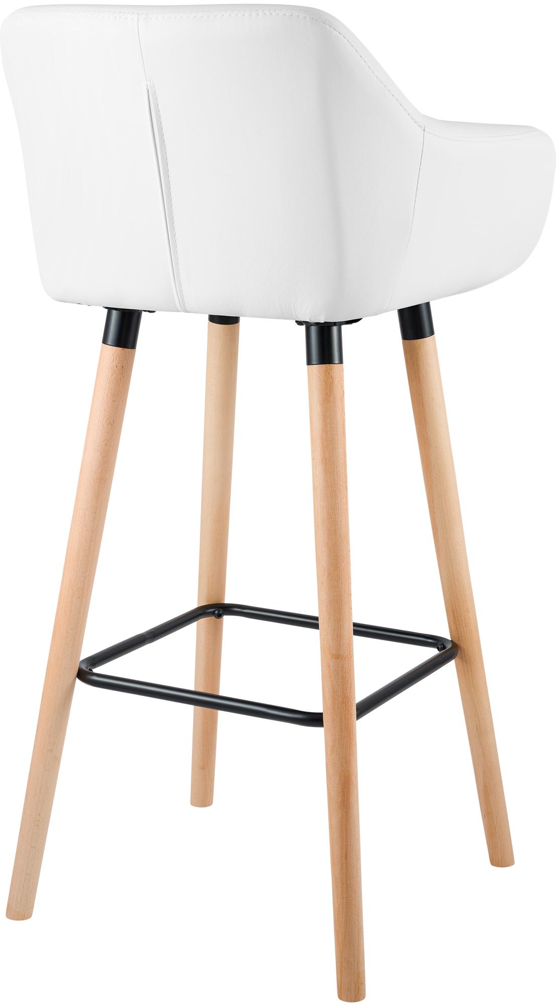 Ensemble de 2 tabourets de bar Grant en simili cuir