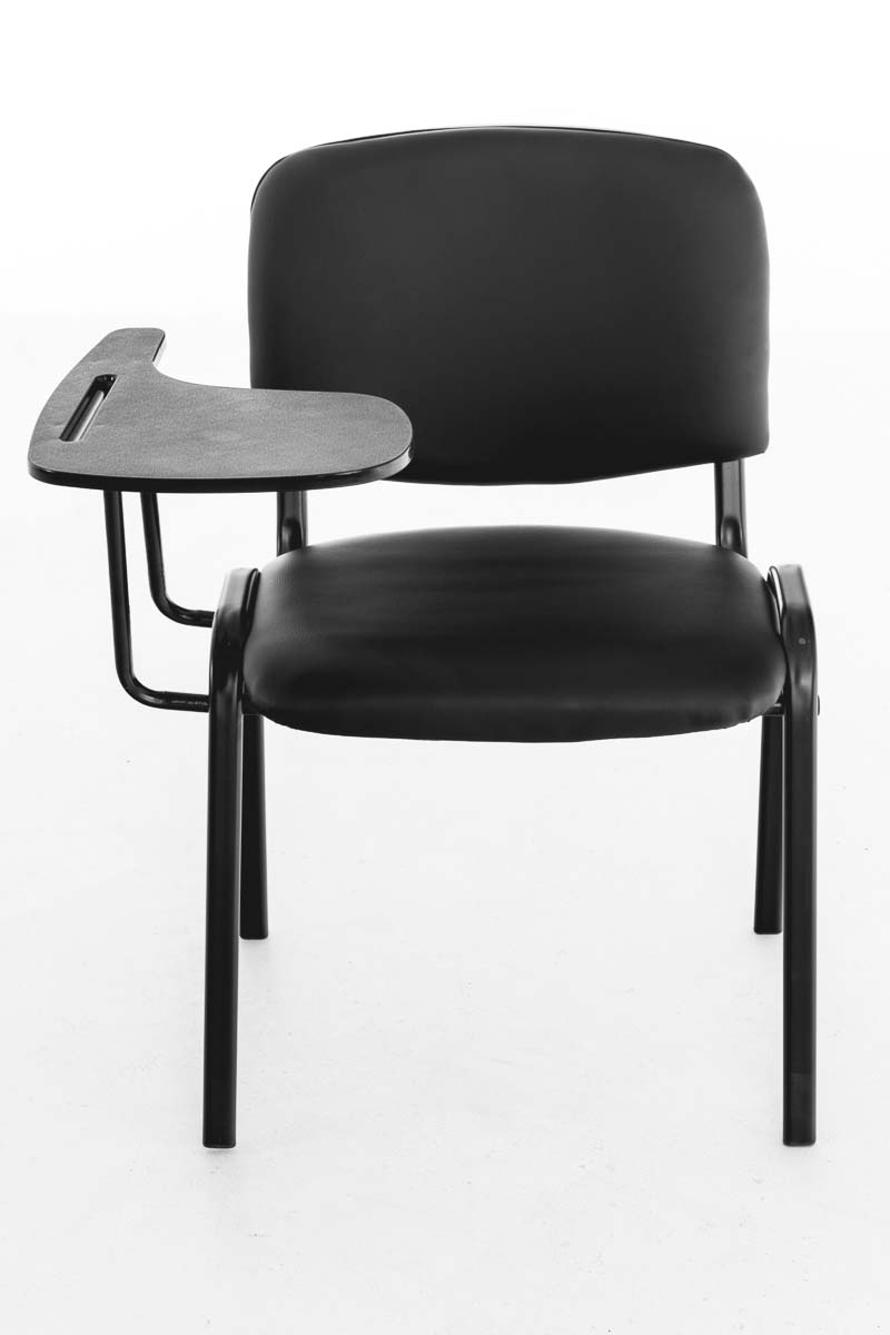 Chaise Ken en similicuir avec tablette rabattable