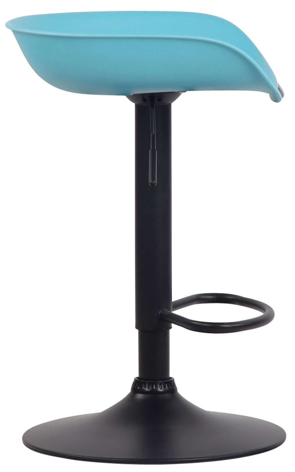 Tabouret de bar Anaheim avec assise en plastique et Pied Trompette