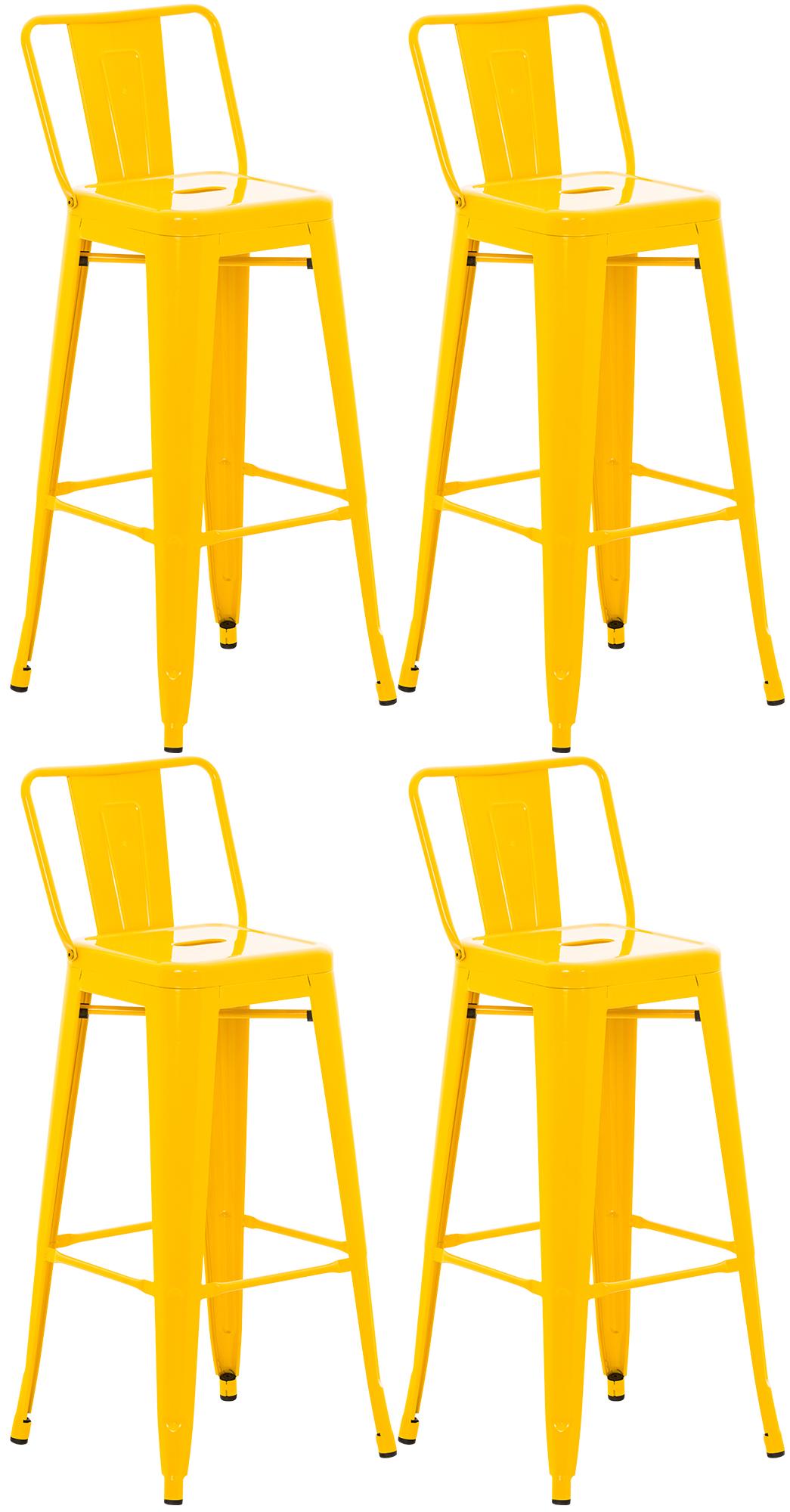 Lot de 4 tabourets de bar Mason