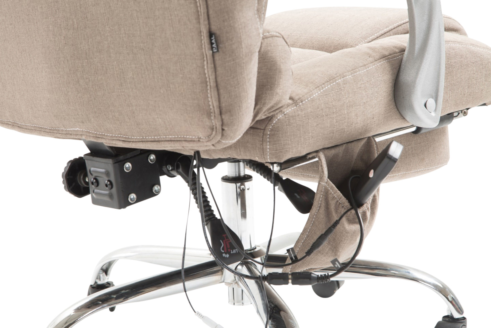Fauteuil de bureau Pacific avec fonction massage tissu