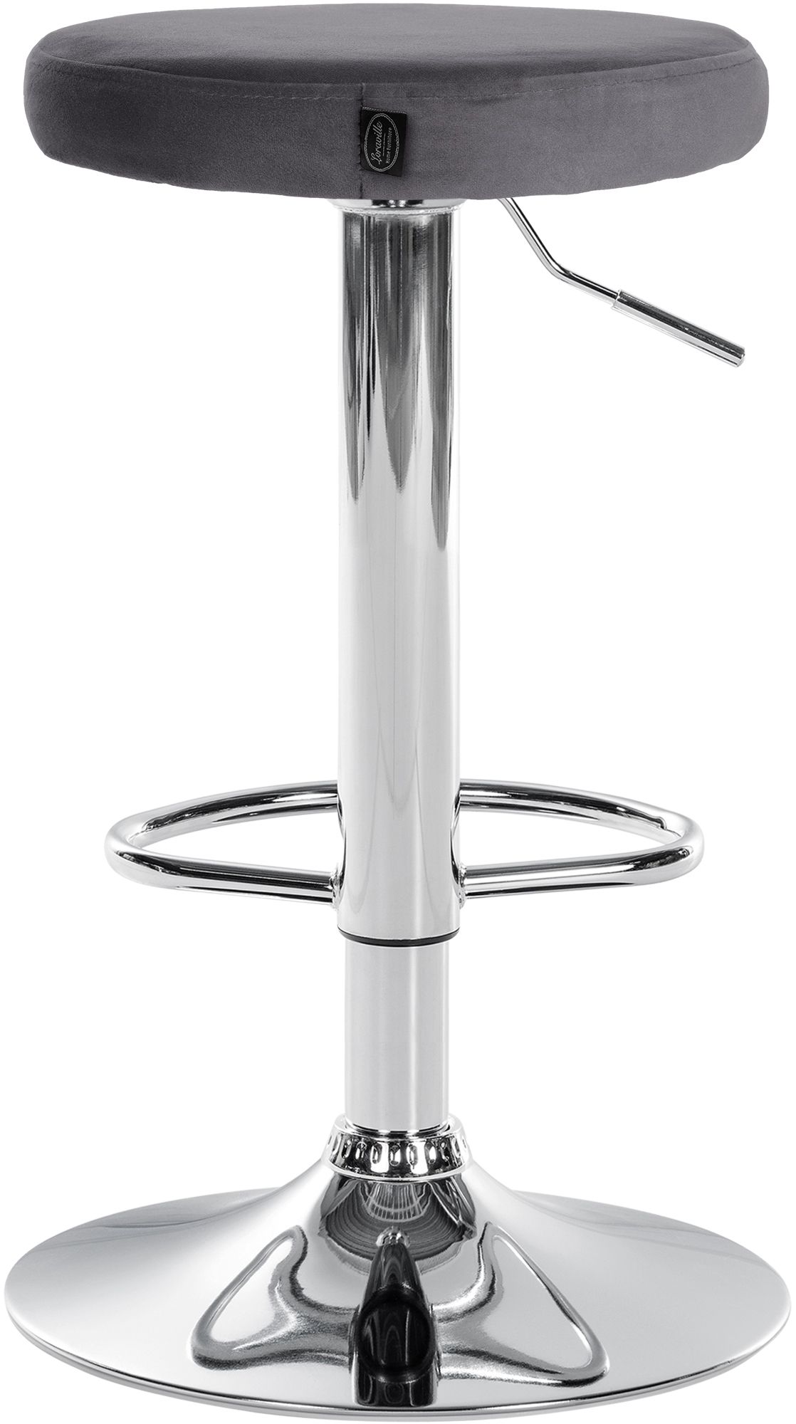 Lot de 2 tabourets de bar Ponte velours