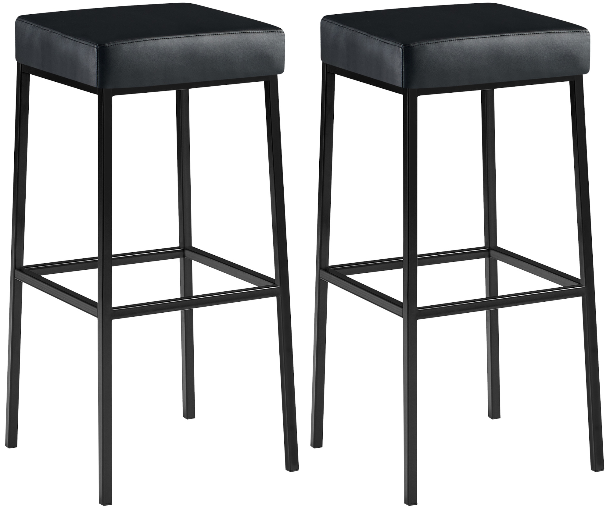 Lot de 2 tabourets de bar Montréal en similicuir