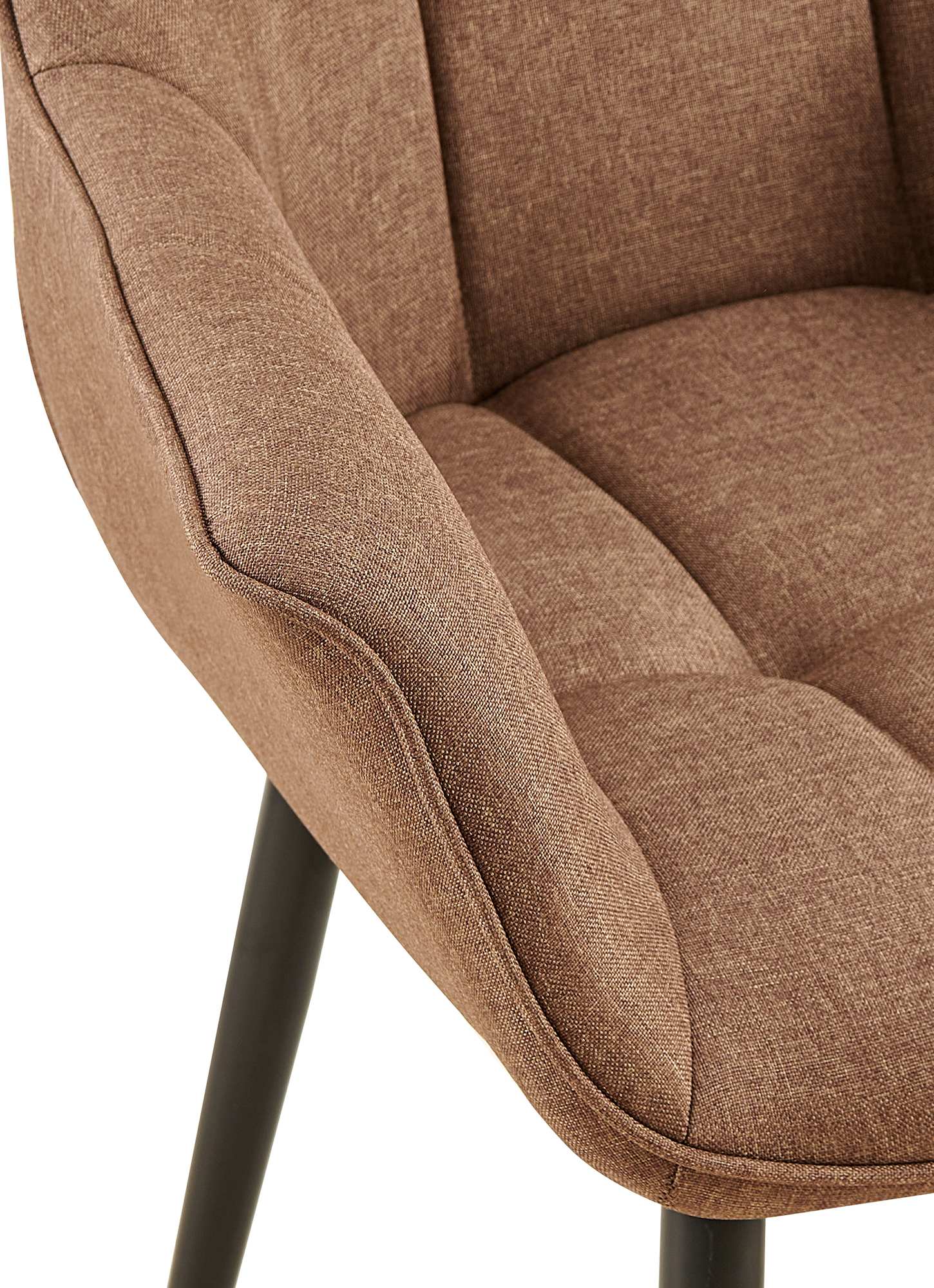 Chaise de salle à manger Roseville avec accoudoirs et pieds en métal