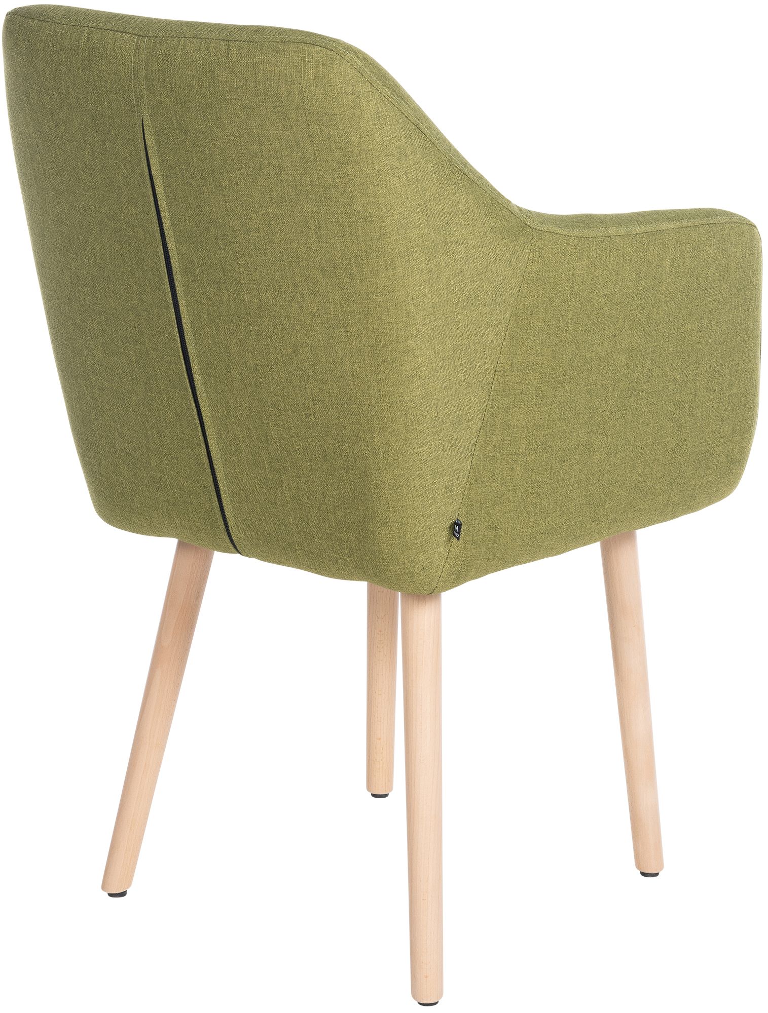 Chaise de salle à manger Utrecht en tissu avec pieds en bois