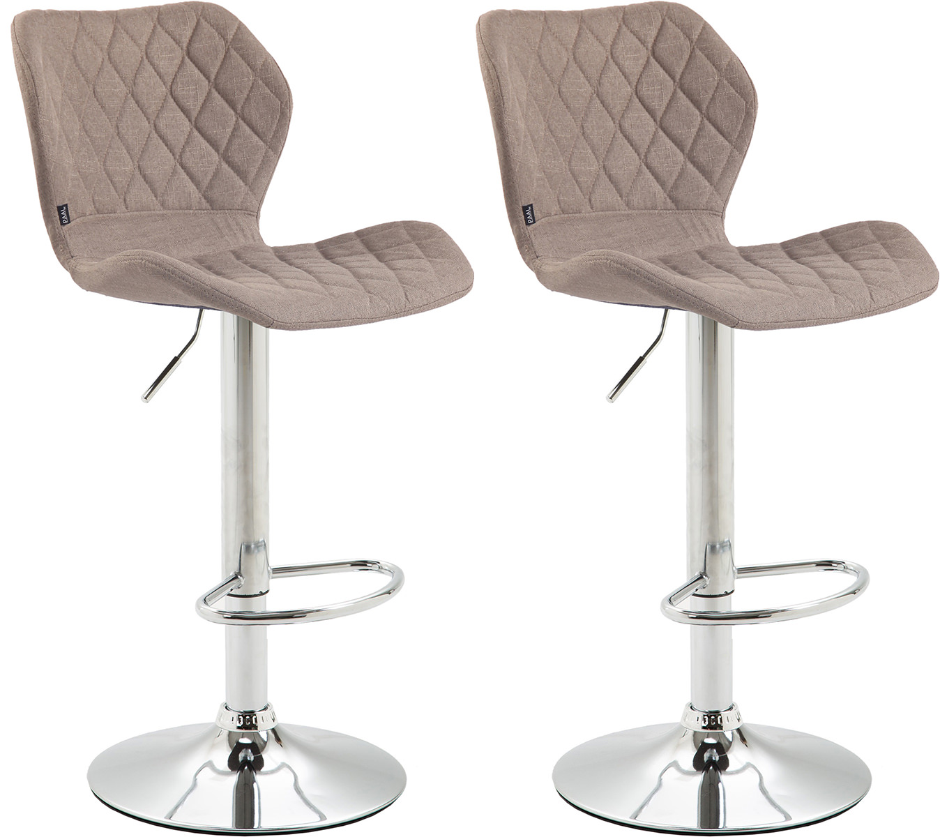 Lot de 2 tabourets de bar Cork en tissu