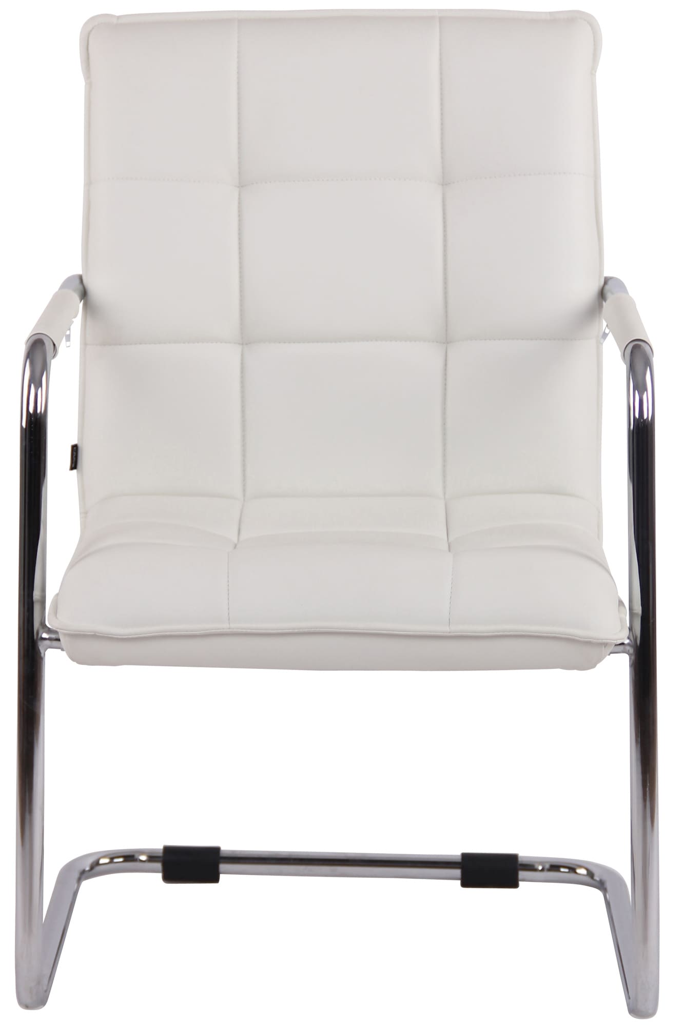 Lot de 2 Chaises Cantilever Gandia en Similicuir et pieds en Métal