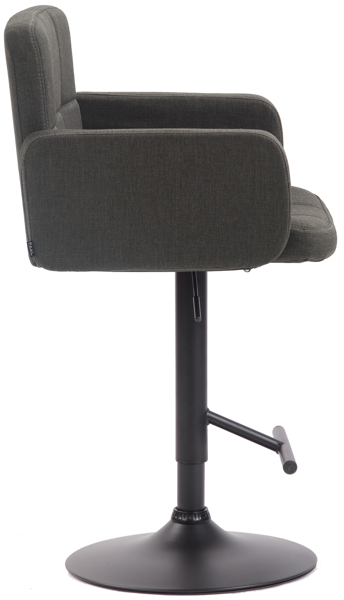 Tabouret de bar Los Angeles tissu avec pied en métal