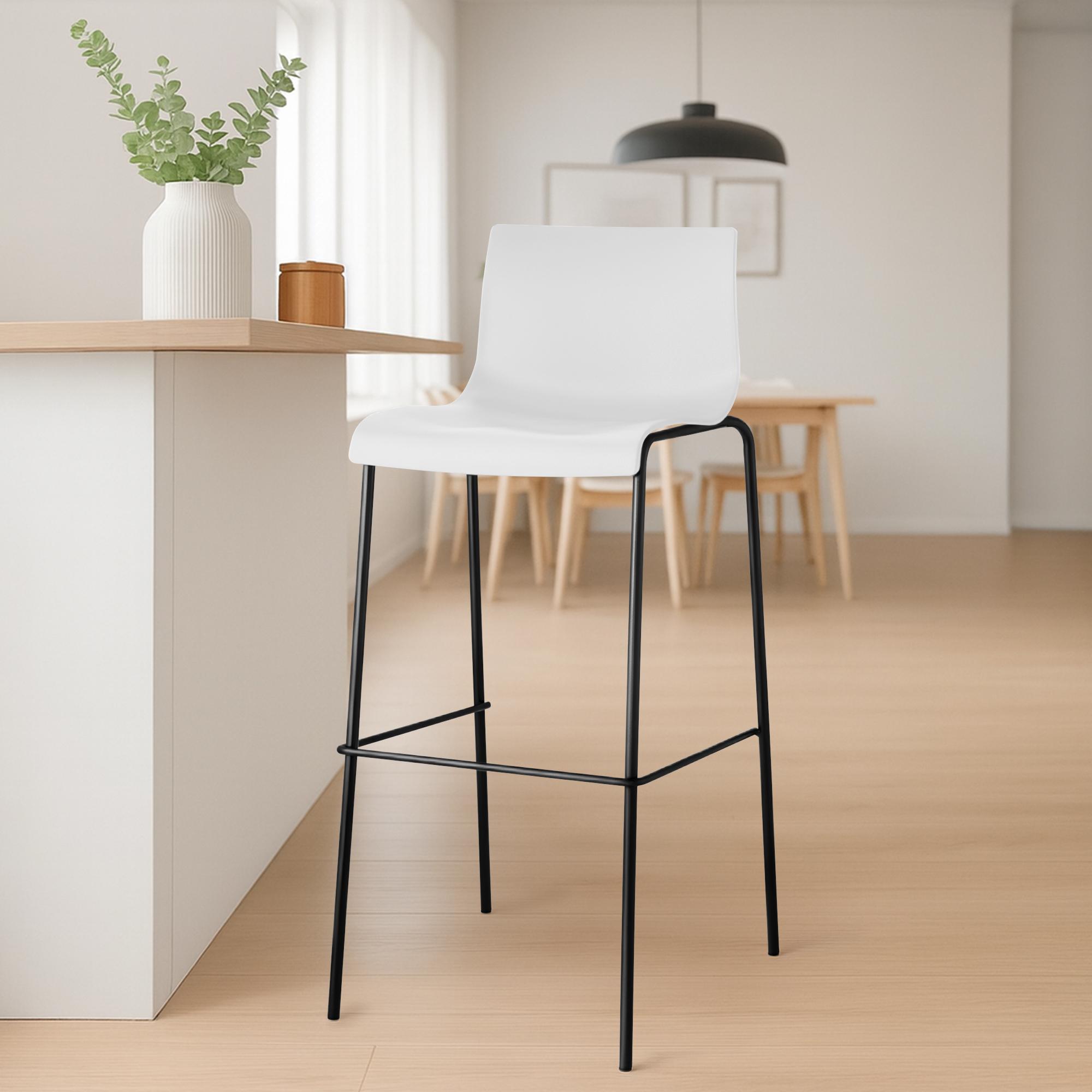 Lot de 2 tabourets de bar Hover en plastique