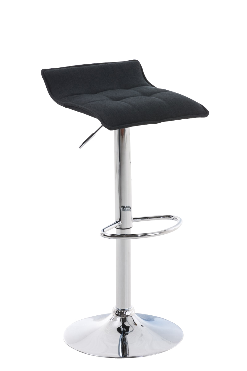 Tabouret de bar Madison en tissu avec pied en métal