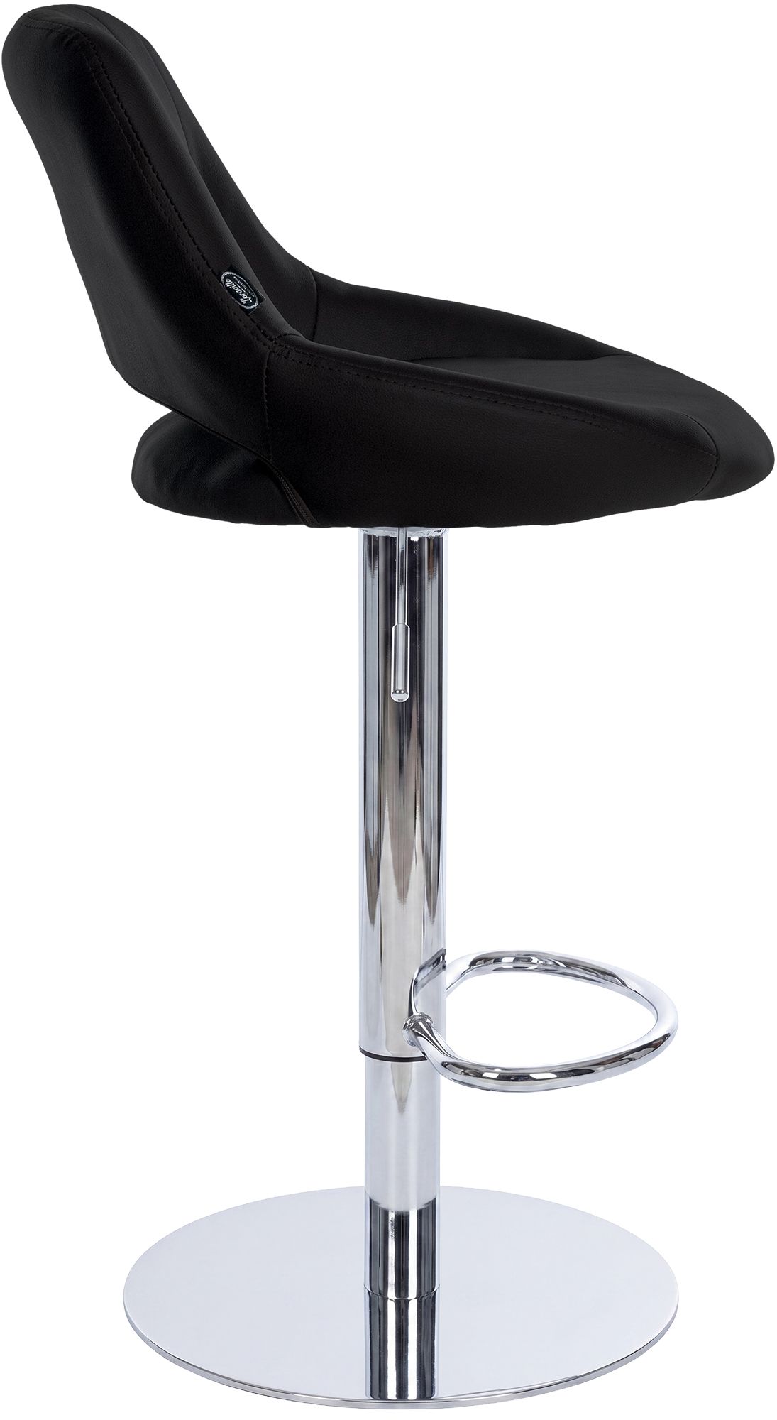 Lot de 2 tabourets de bar Milet chromés avec socles extra lourds
