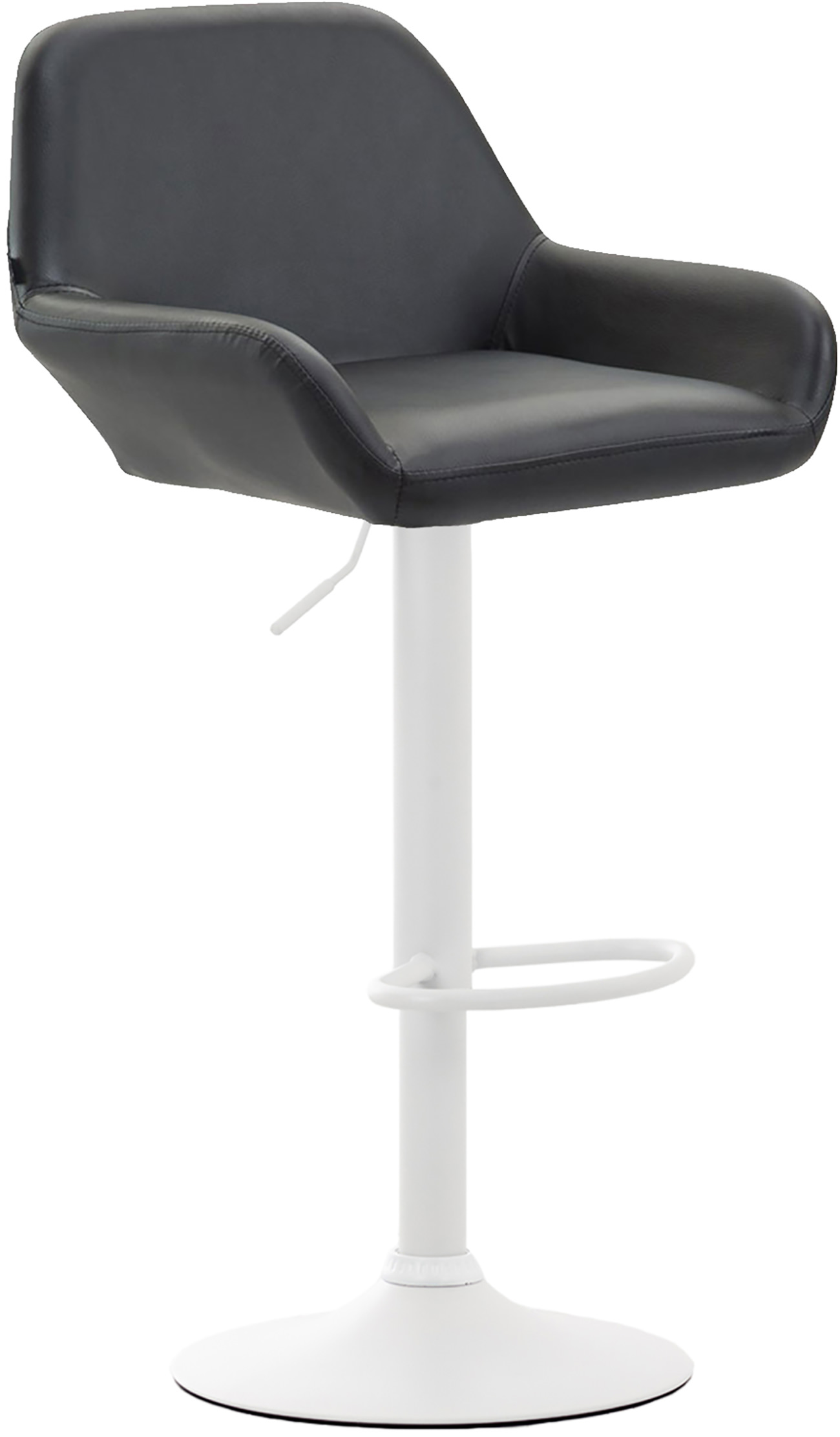 Lot de 2 tabourets de bar Braga en Similicuir