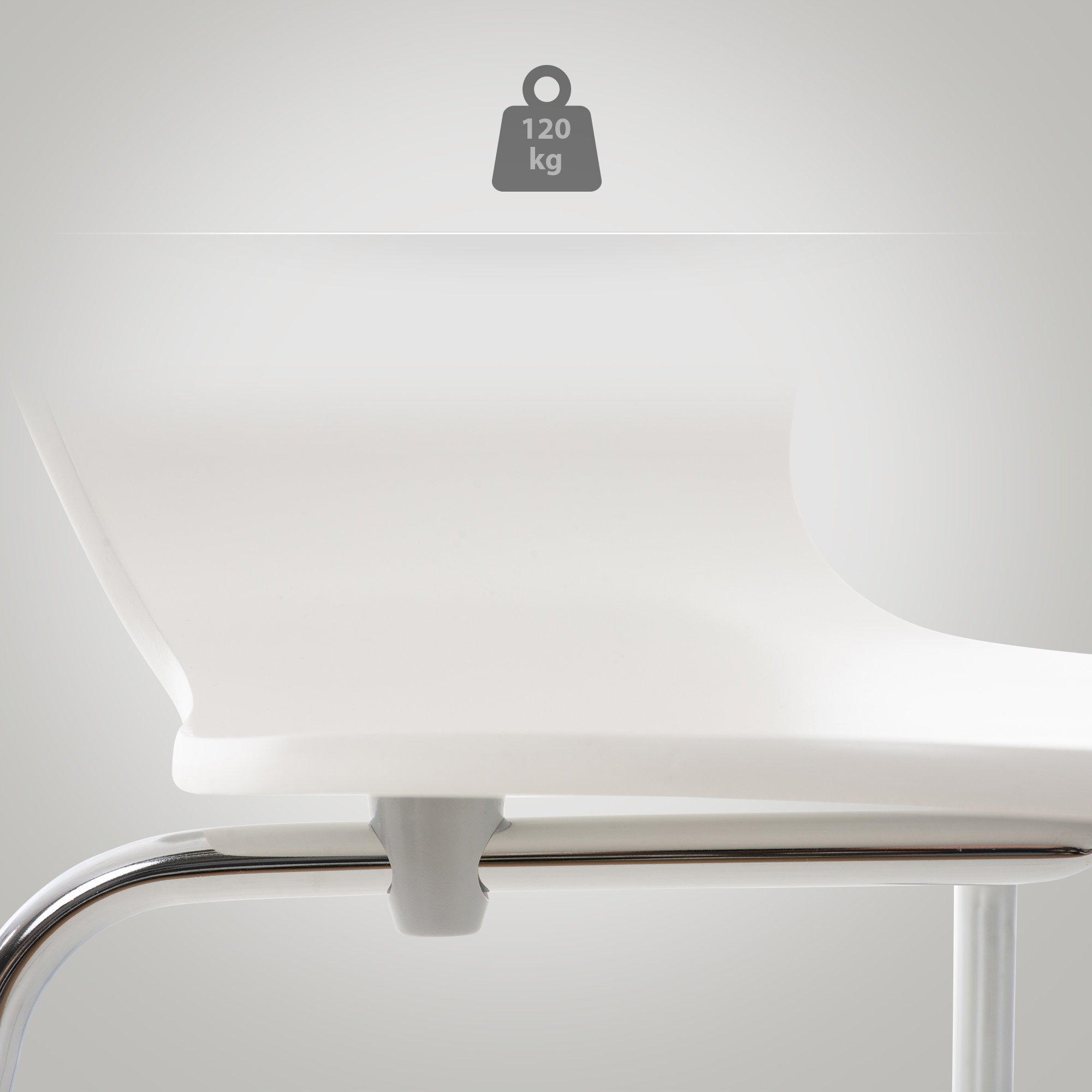 Chaise empilable Calisto Blanc
