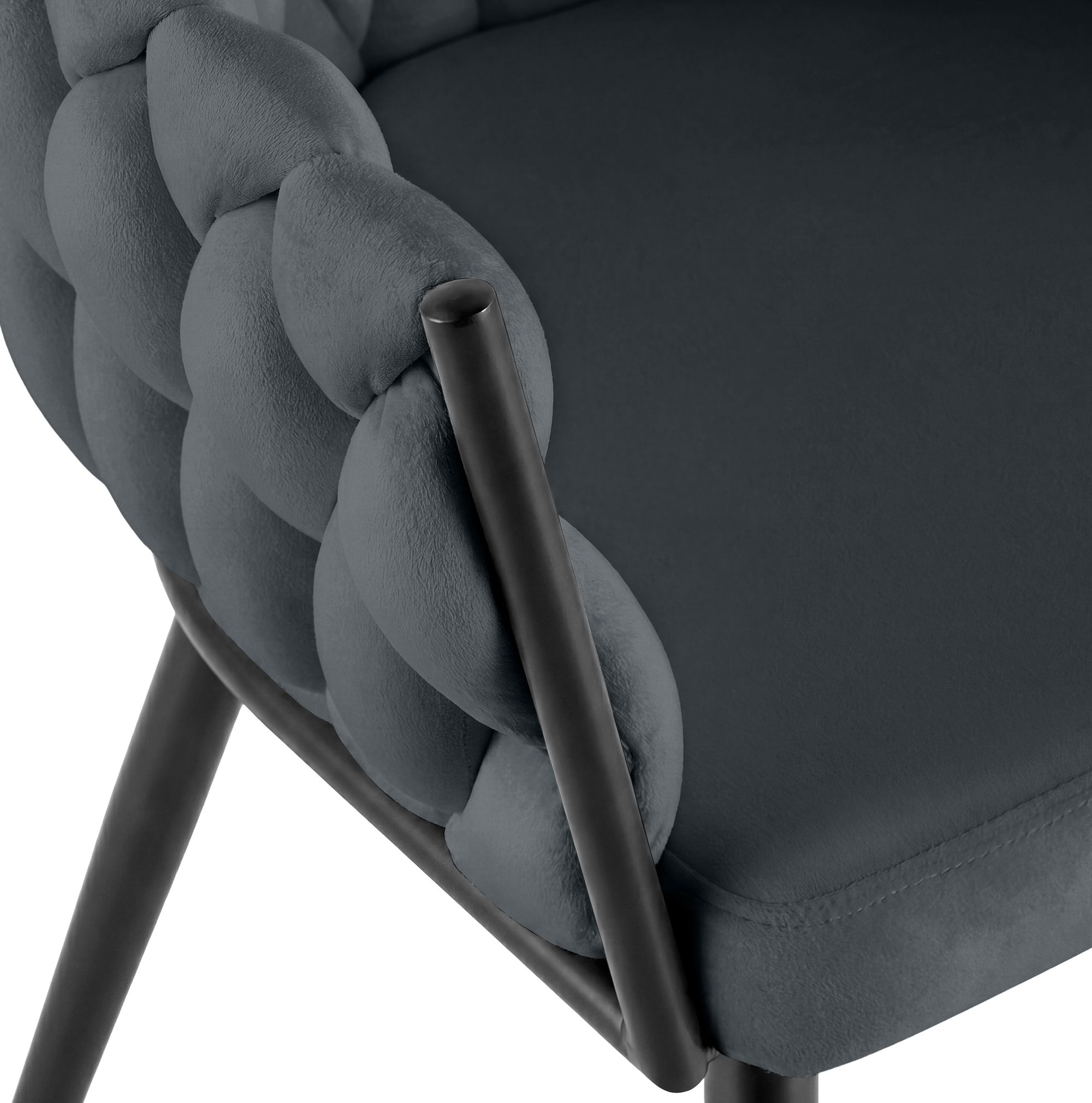 Chaise de salle a manger Molise velours