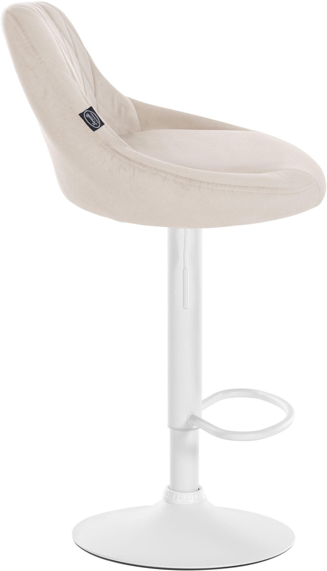 Lot de 2 tabourets de bar Lazio velours
