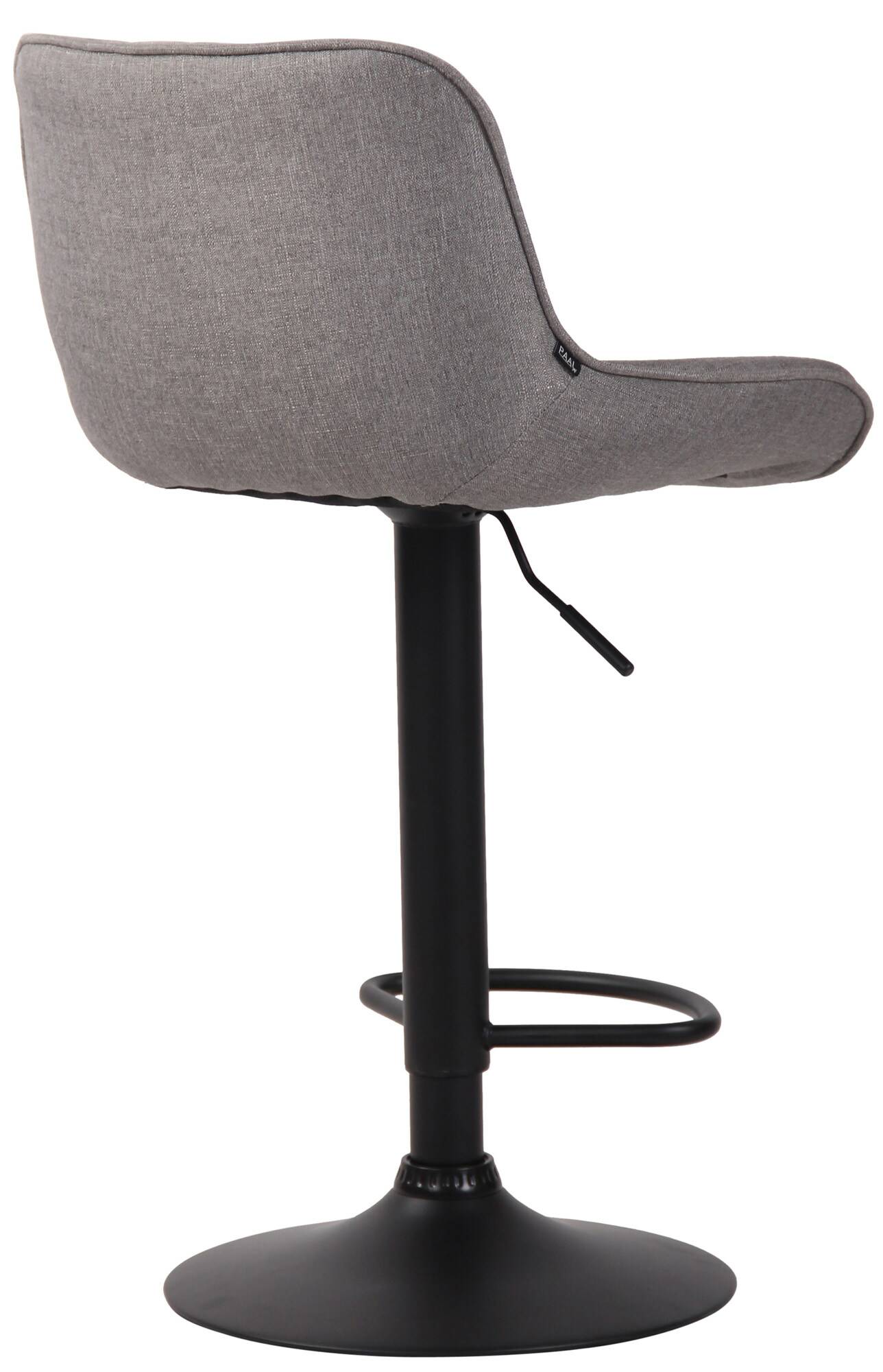 Lot de 2 Tabourets de bar Lentini en Tissu Pied trompette en Métal