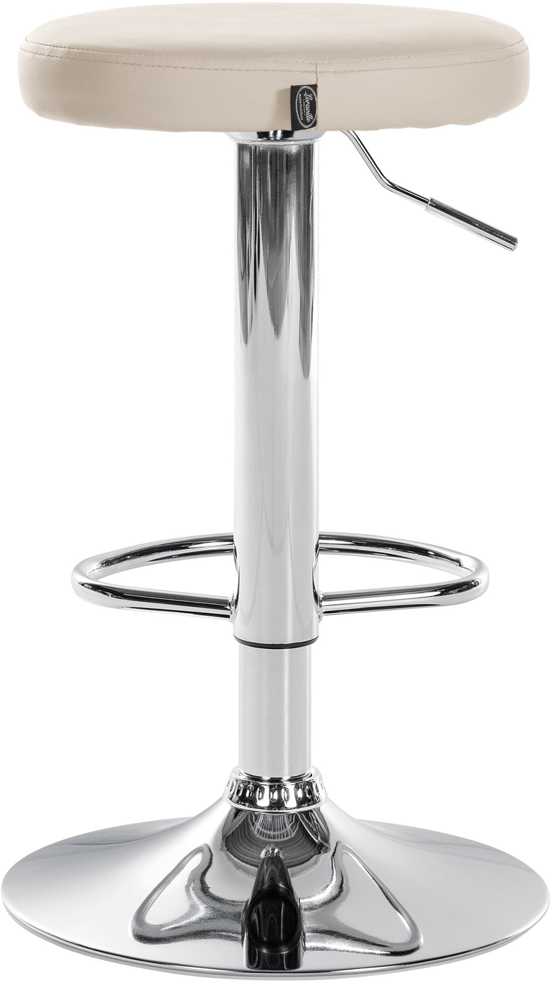 Lot de 2 tabourets de bar Ponte en similicuir