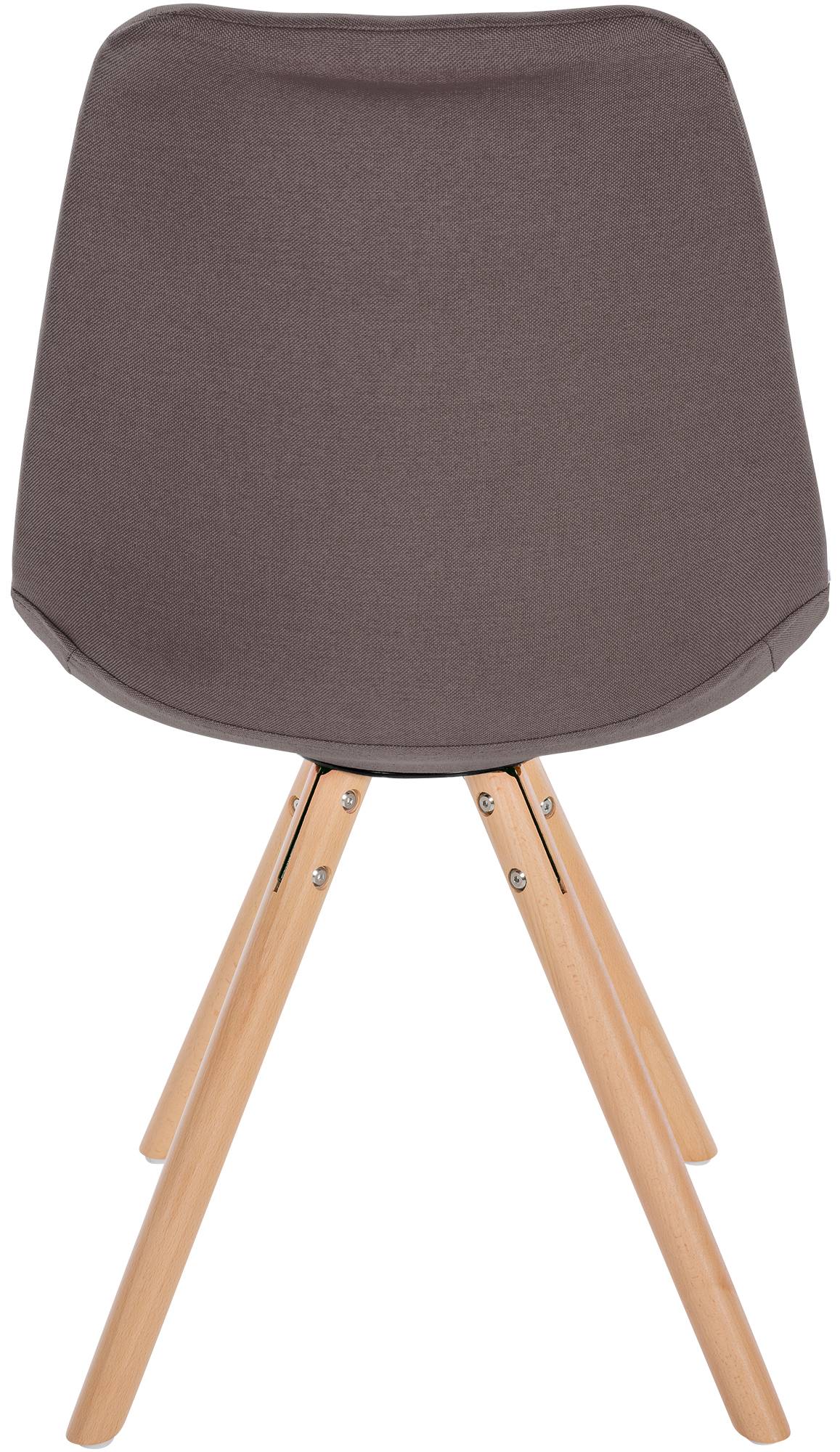 Lot de 4 chaises de salle à manger Sofia en tissu Pieds en bois