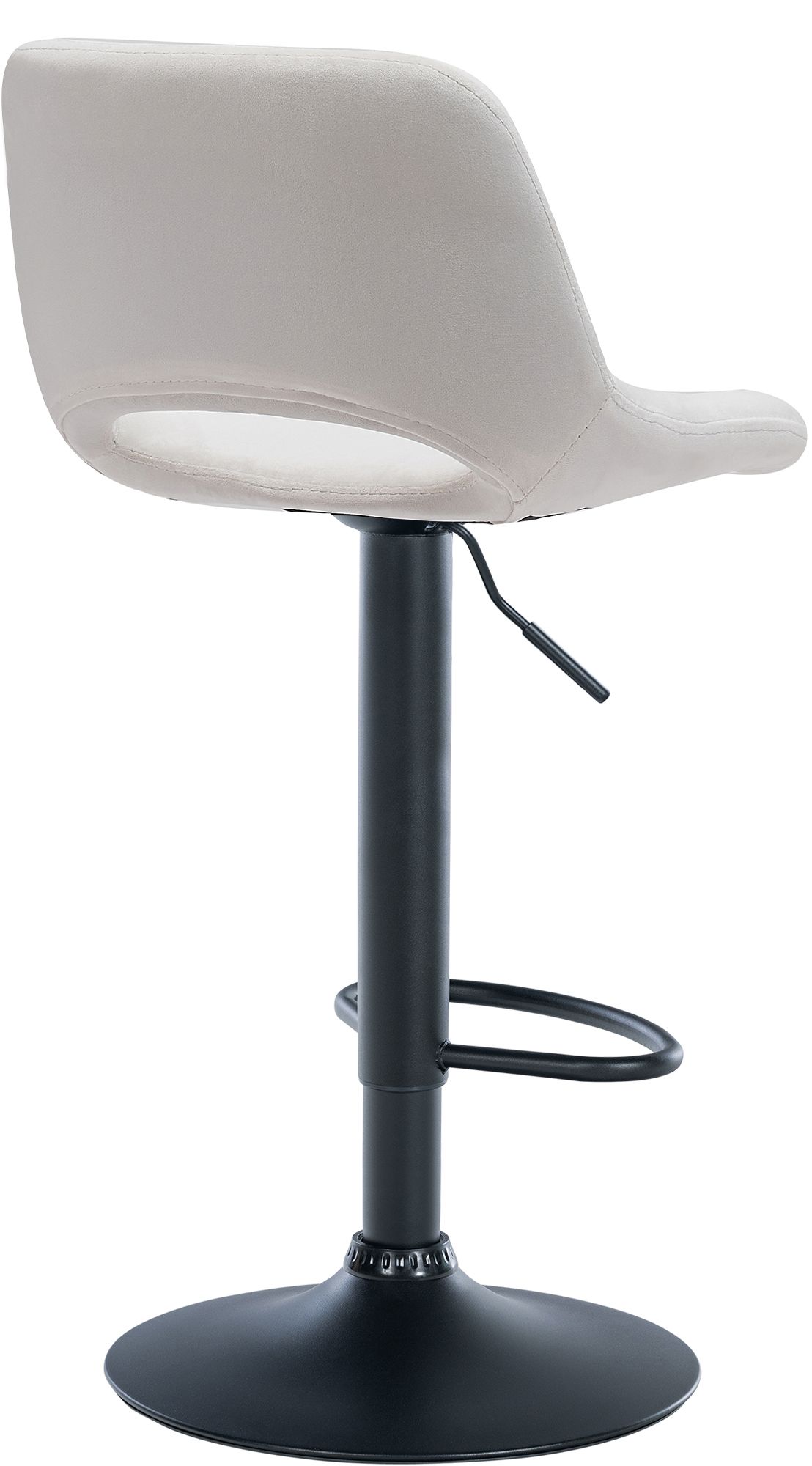 Lot de 2 tabourets de bar Camden velours