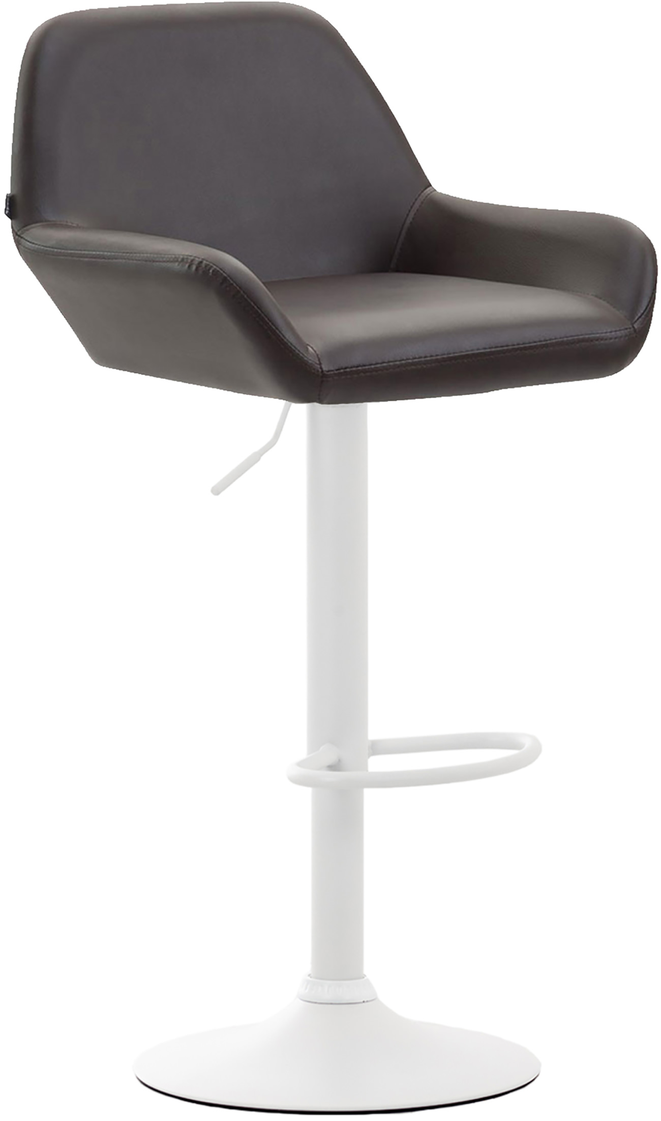 Lot de 2 tabourets de bar Braga en Similicuir