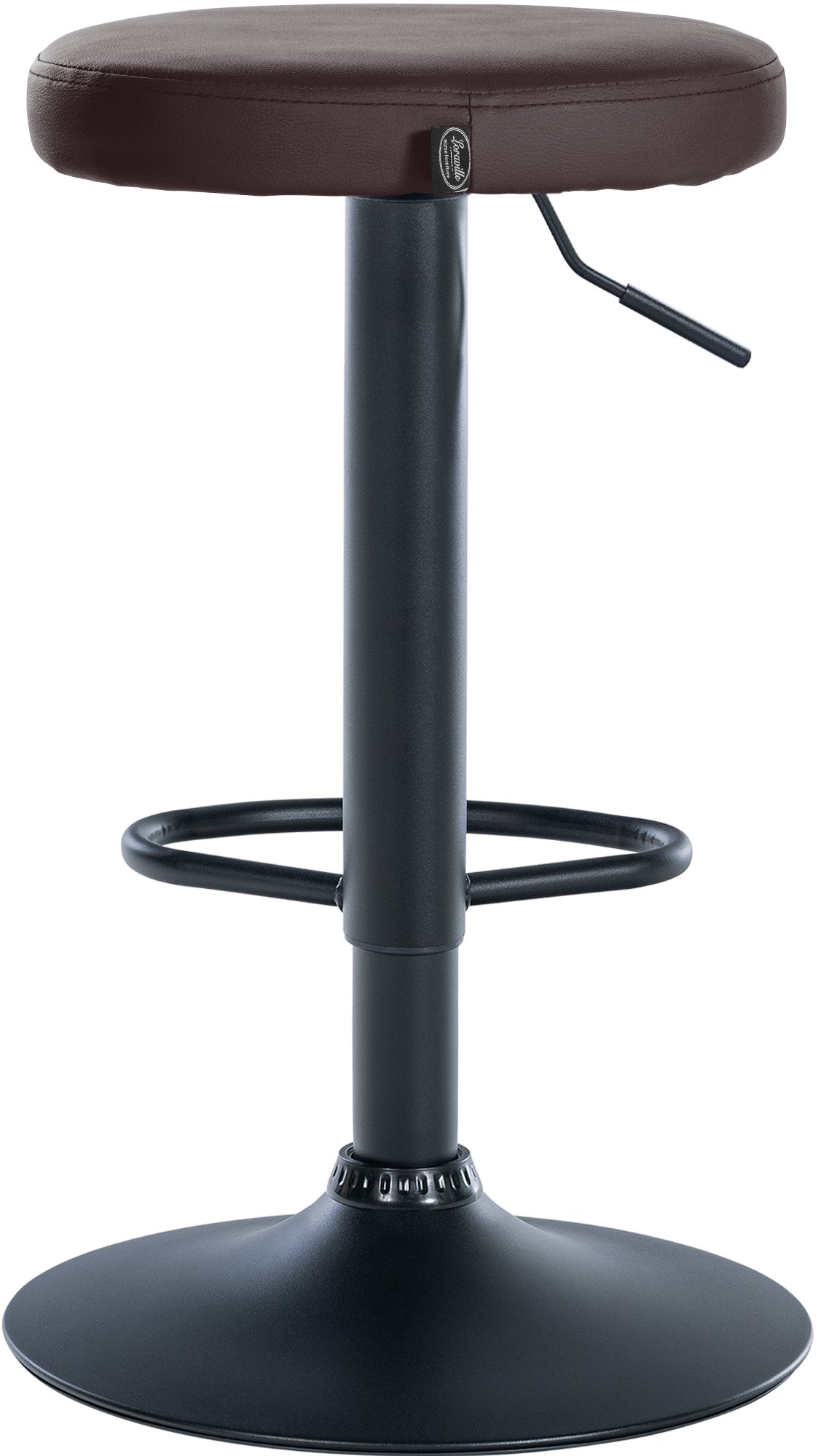 Lot de 2 tabourets de bar Ponte en similicuir