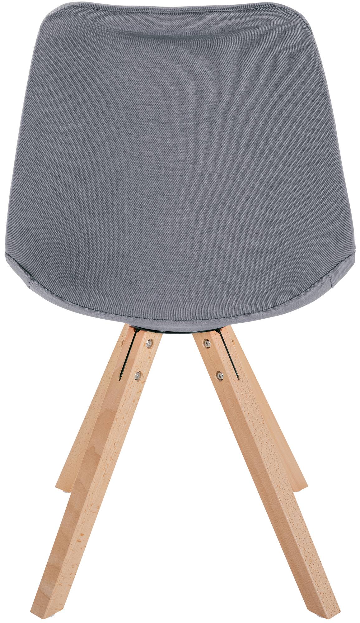 Lot de 4 chaises de salle à manger Sofia en tissu Pieds en bois