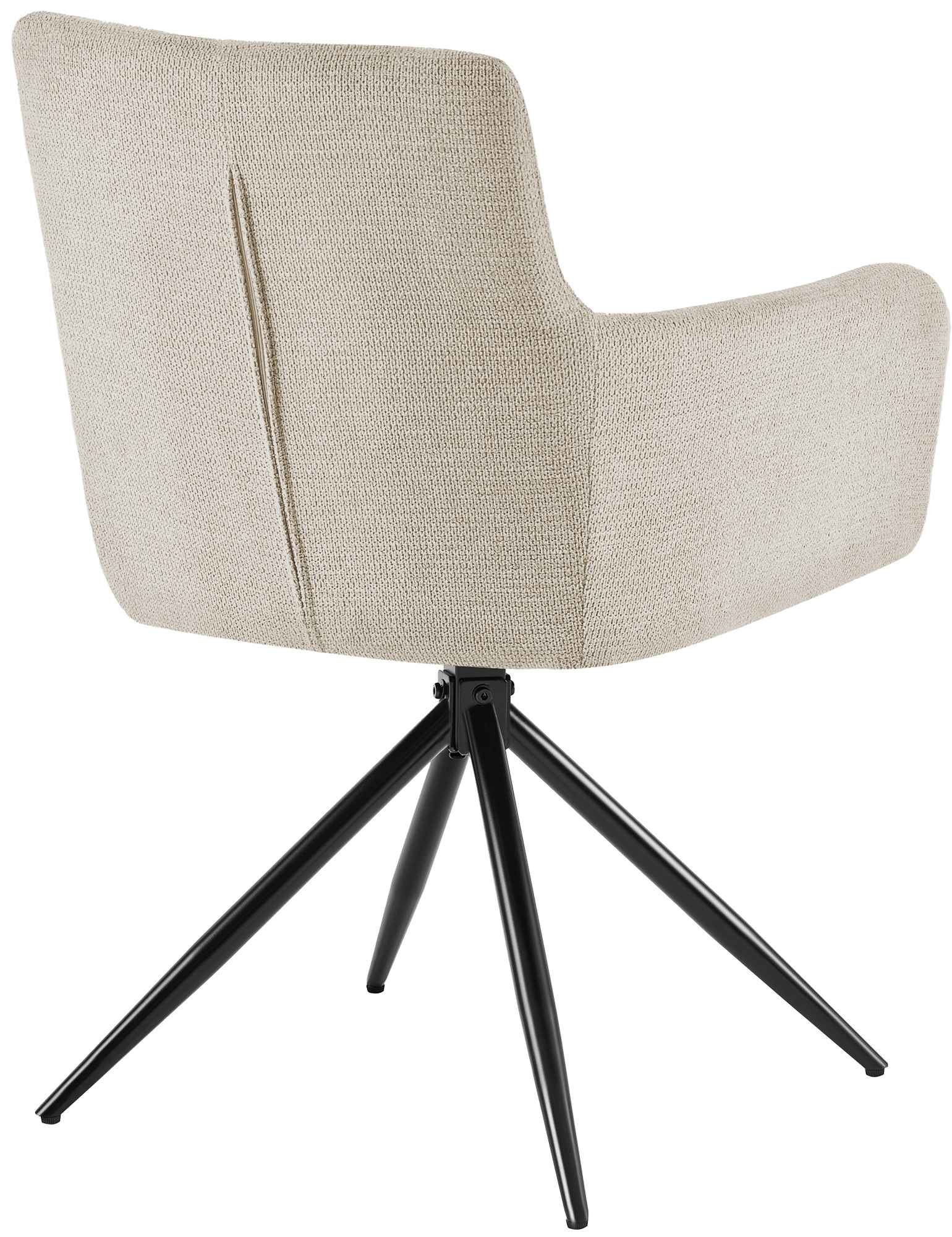 Lot de 2 chaises de salle à manger Jonah en tissu