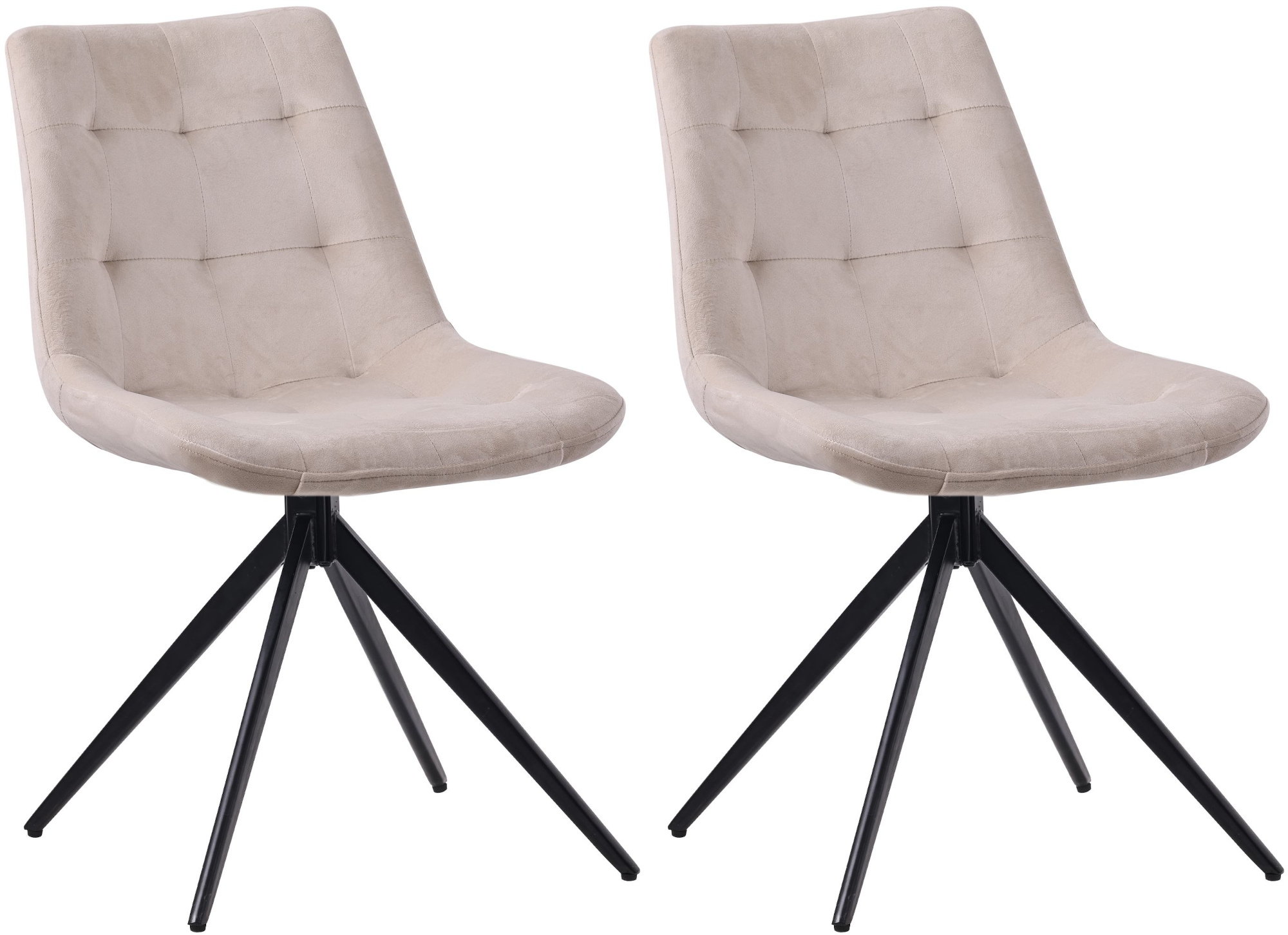 Lot de 2 chaises de salle à manger Merna