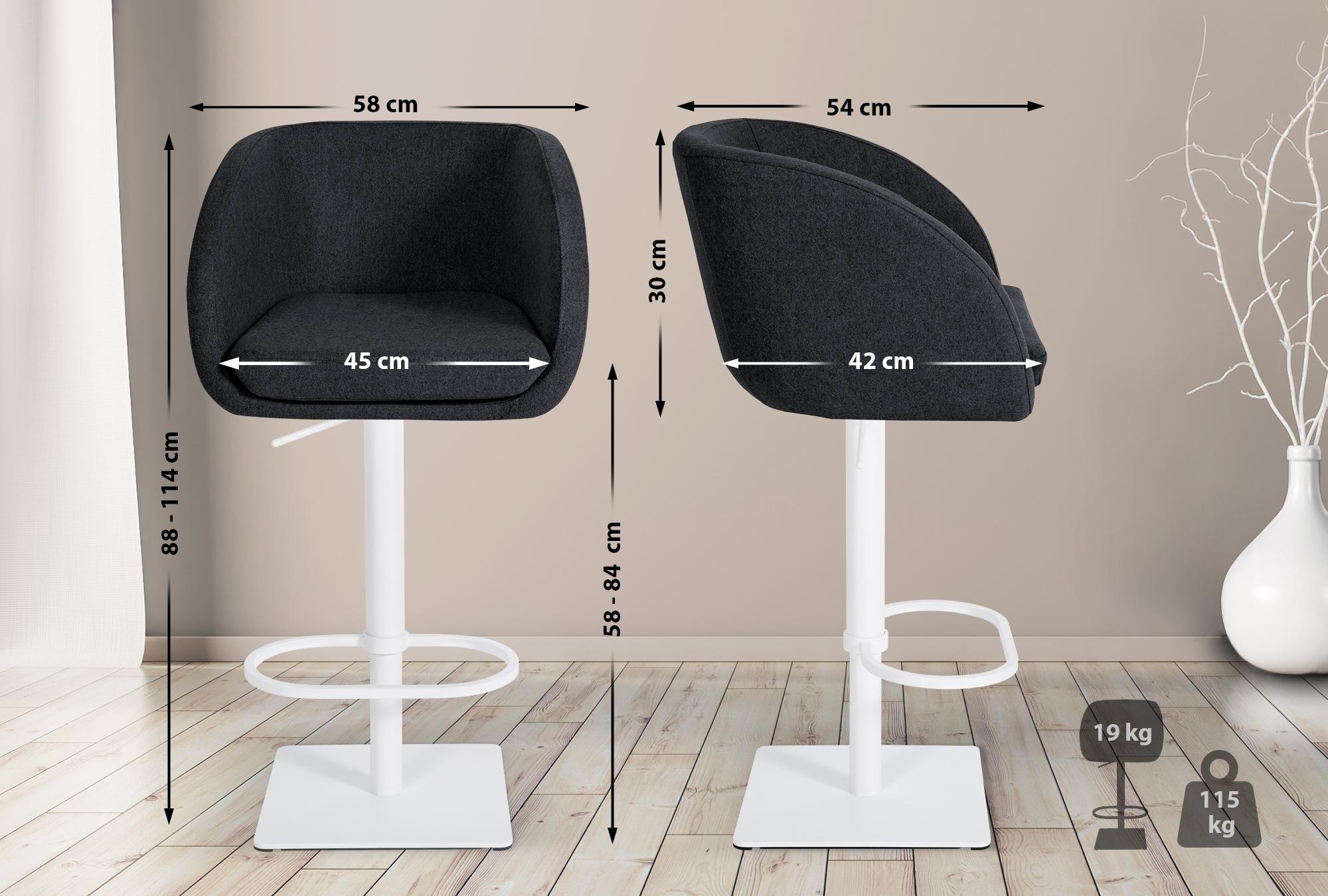Tabouret de bar Gambo feutre