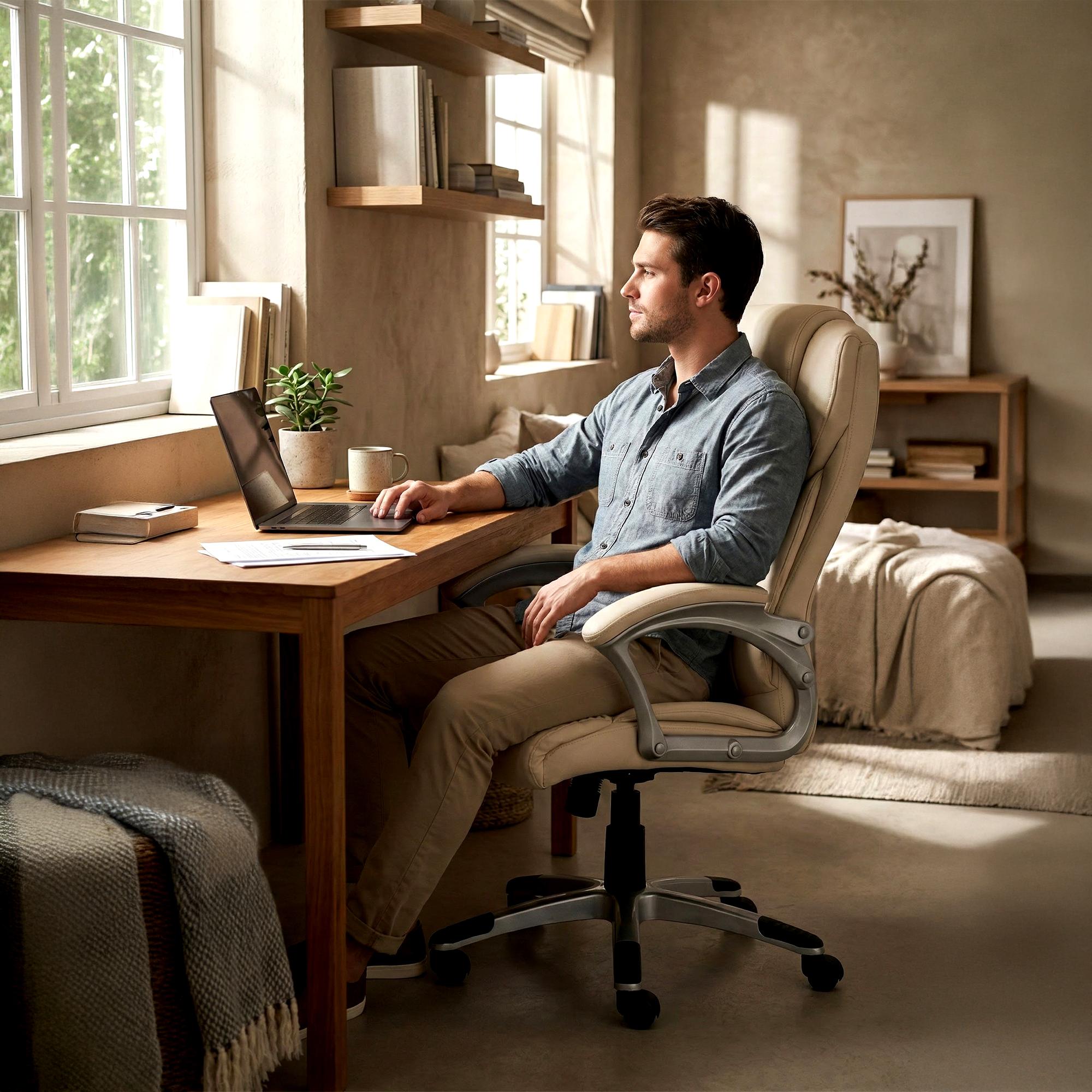 Chaise de Bureau Texas Similicuir