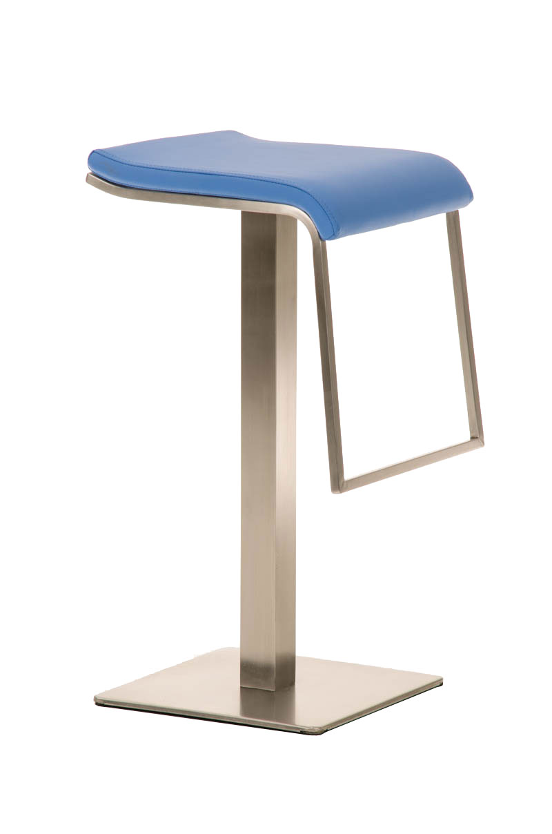 Tabouret de bar Lameng E78 en Similicuir pied en métal