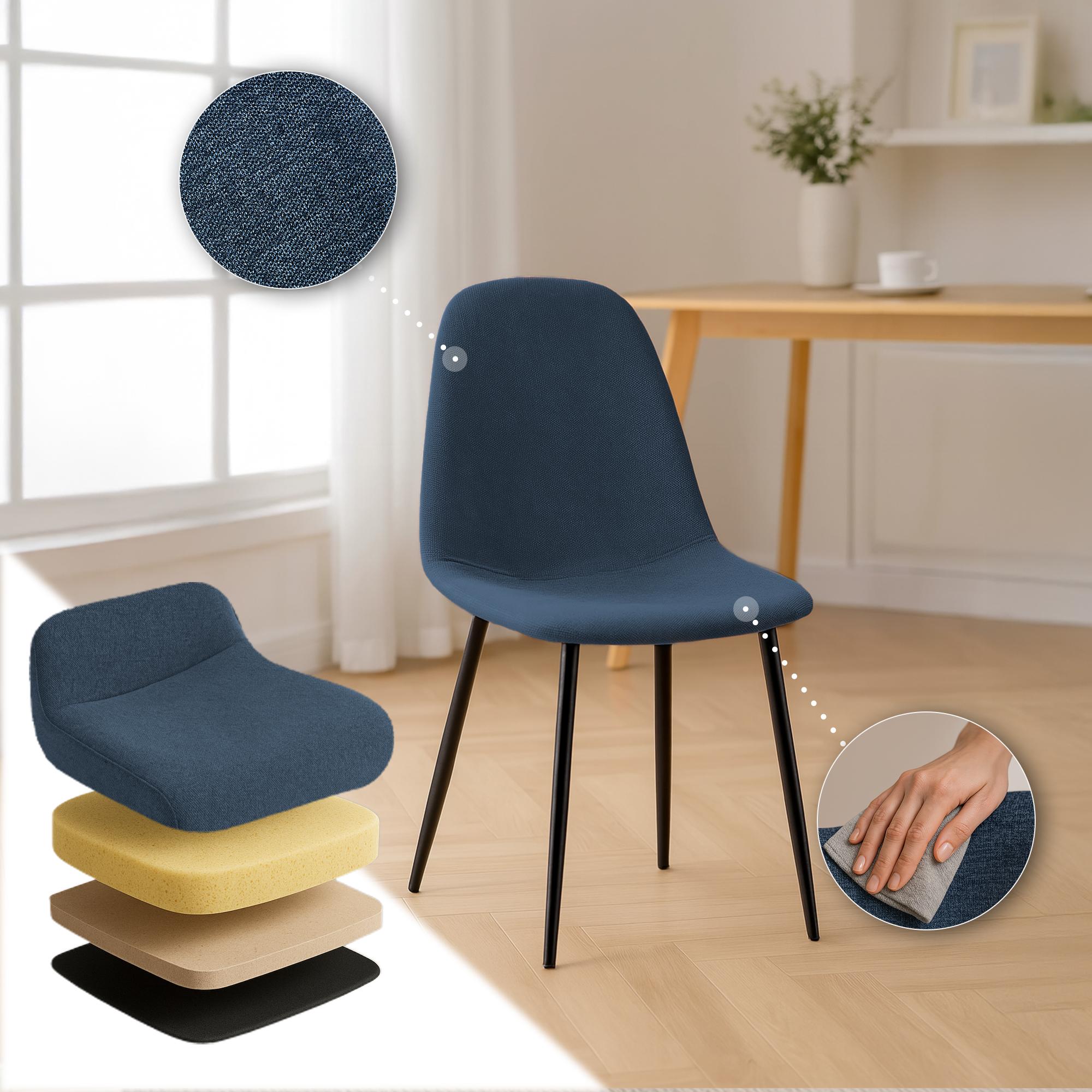Set de 4 chaises de salle à manger Napier