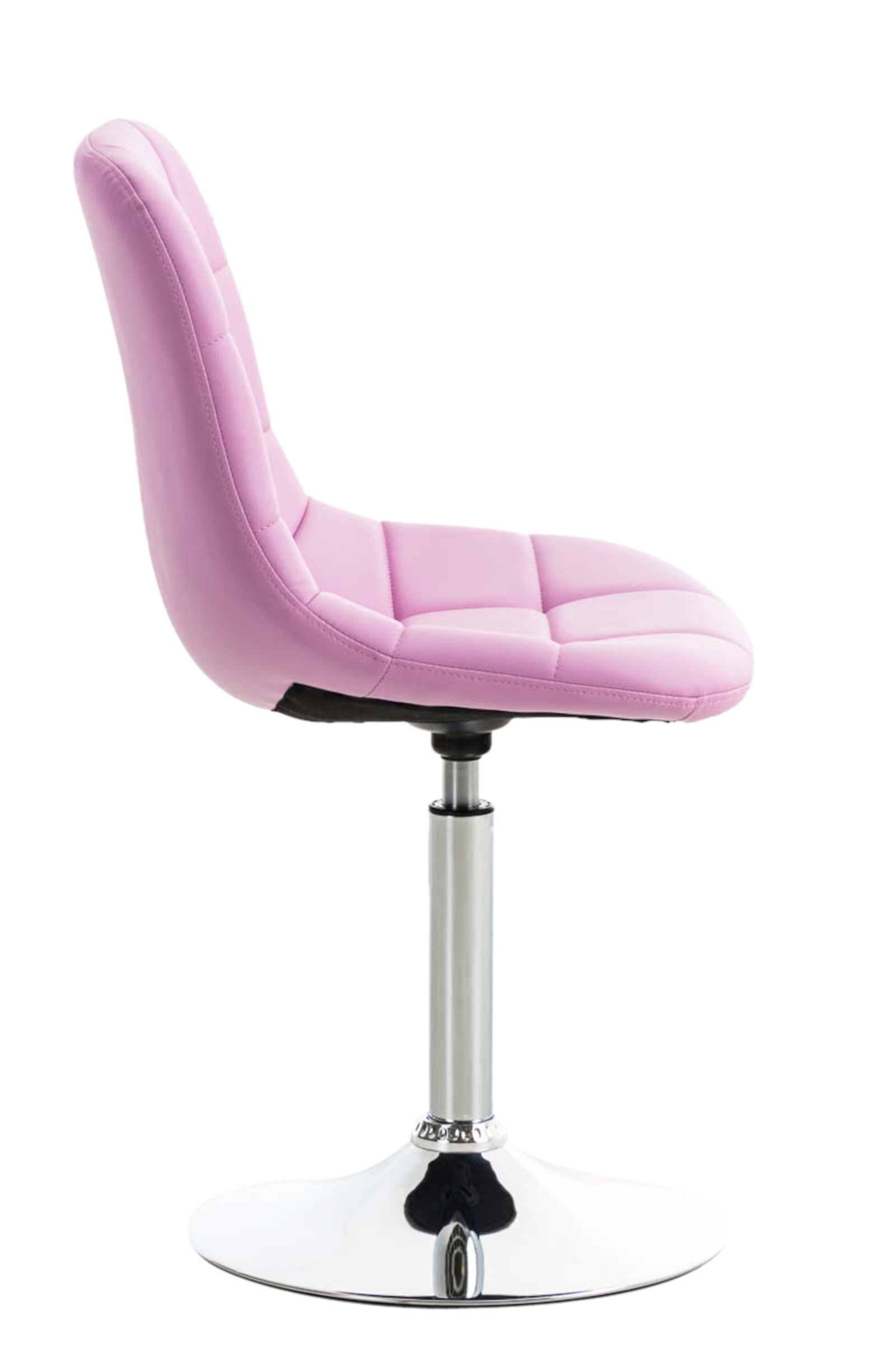 Lot de 2 chaises lounge pivotantes Emil en similicuir avec pied en métal