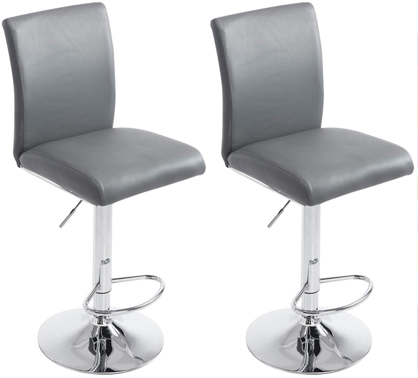 Lot de 2 tabourets de bar Köln similicuir
