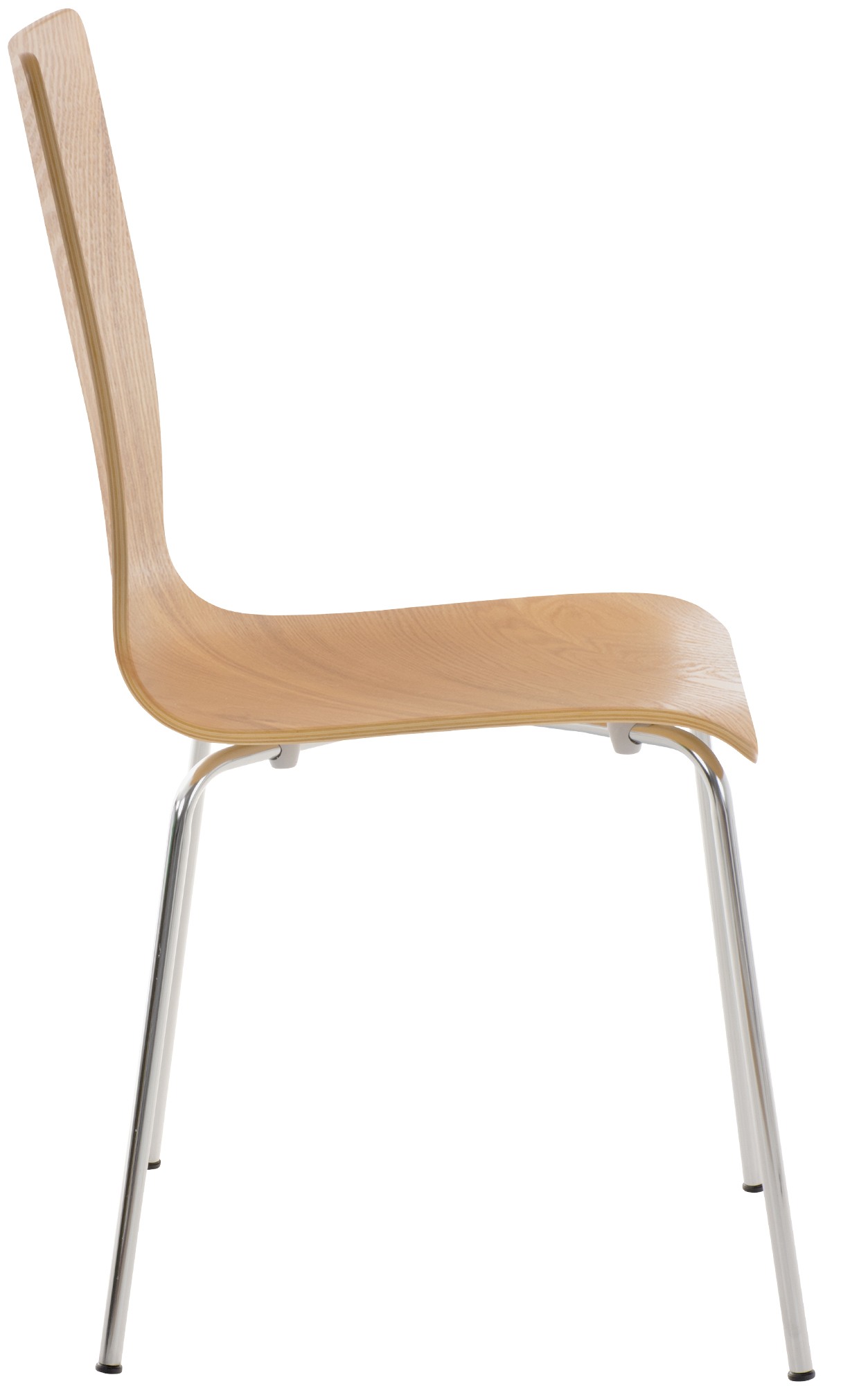 Lot de 4 chaises visiteur Pepe en bois
