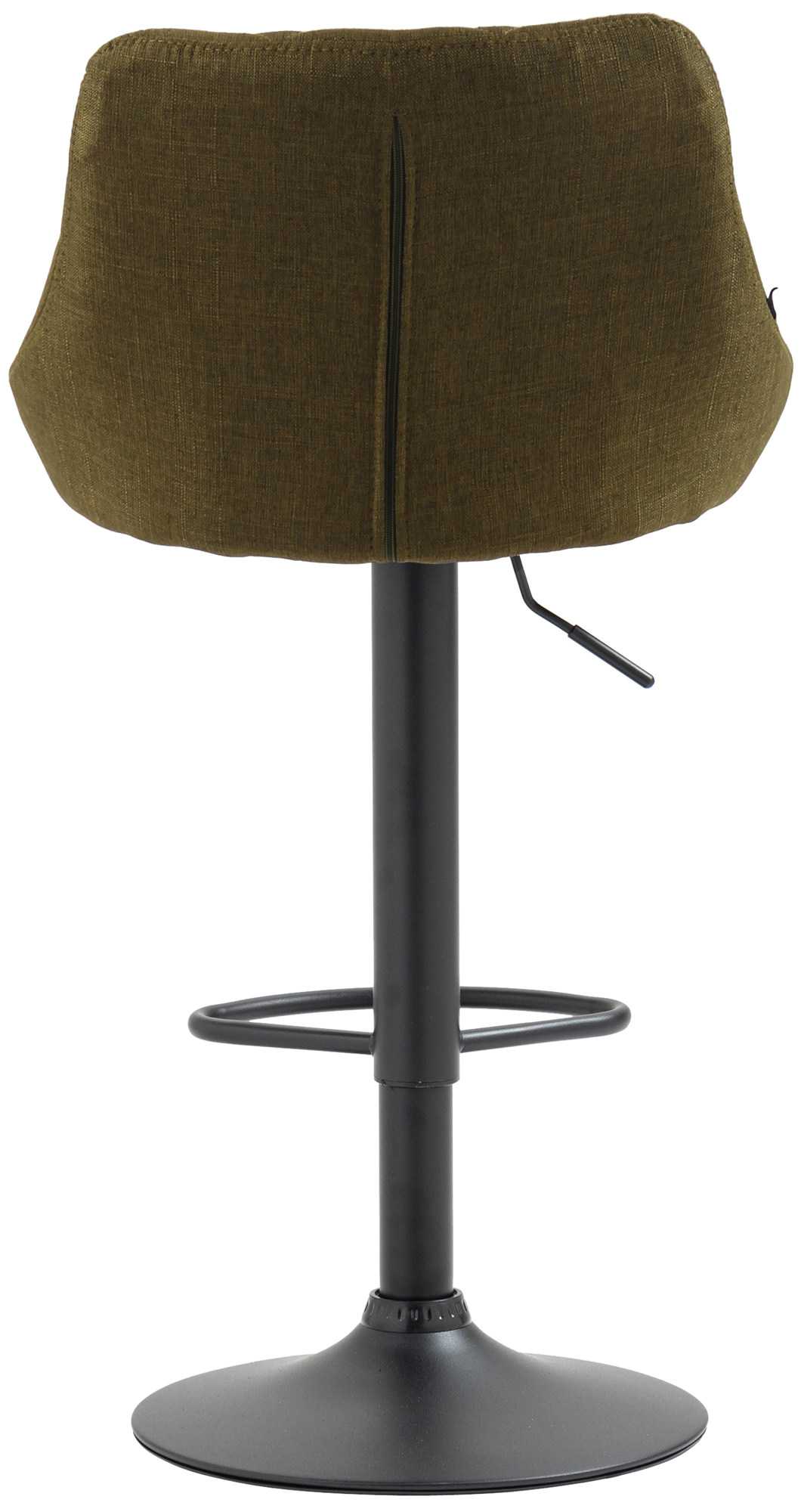 Tabouret de bar Lazio en Tissu Hauteur réglable siège pivotant