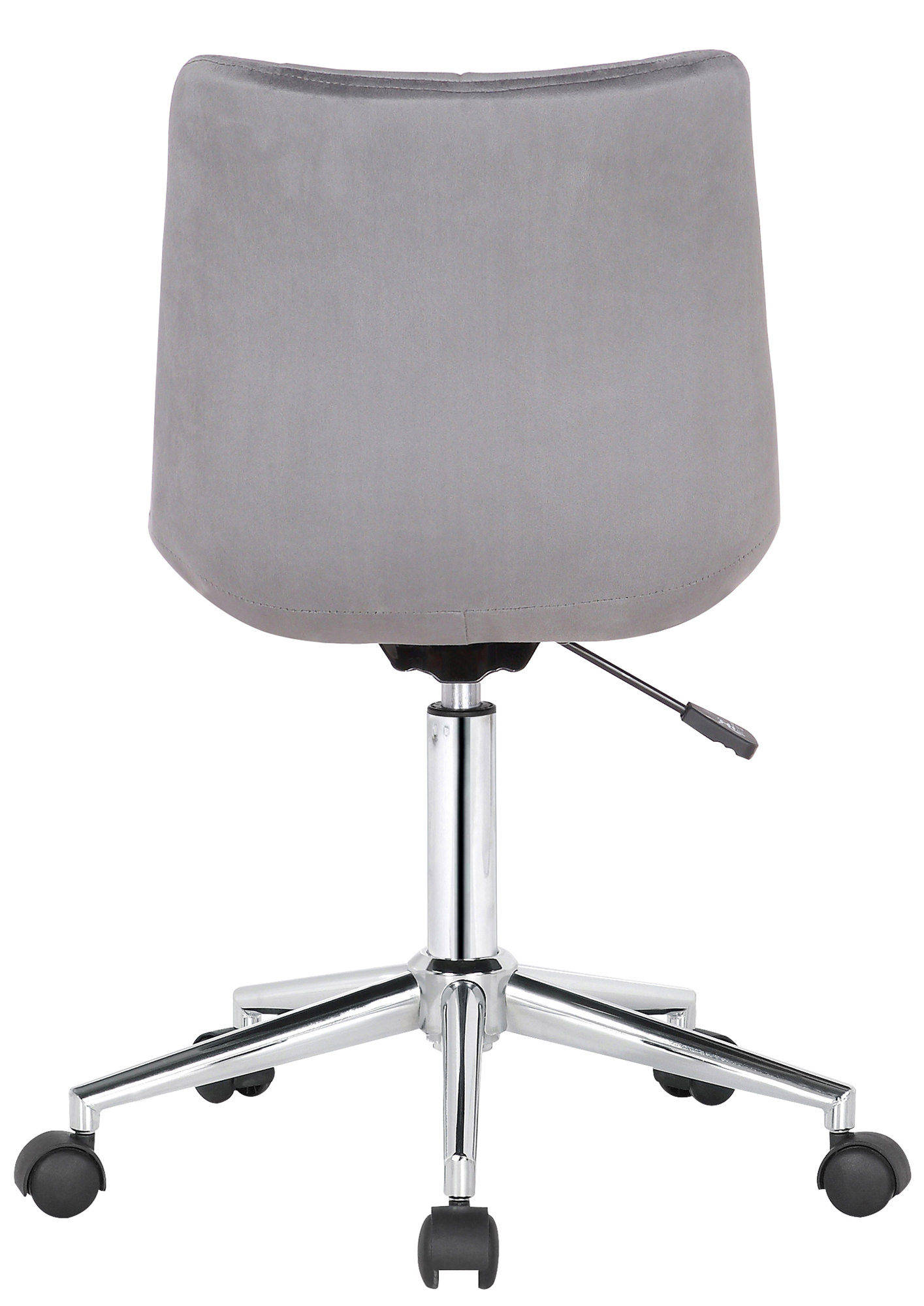 Chaise de bureau pivotant Medford en Velours avec Hauteur ajustable et Roulettes
