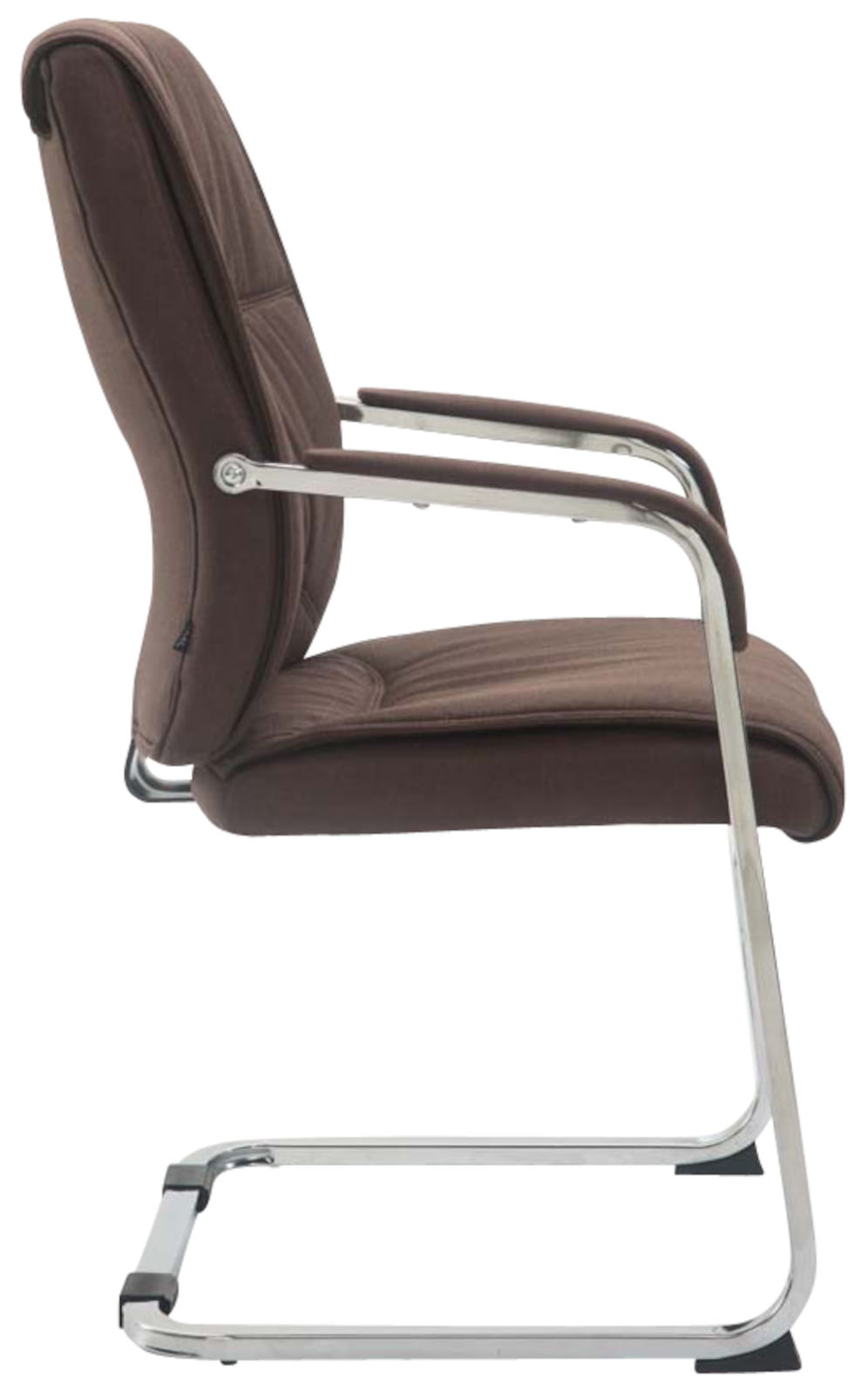 CLP Lot de 2 Chaises Cantilever XXL Anubis en Tissu avec accoudoirs