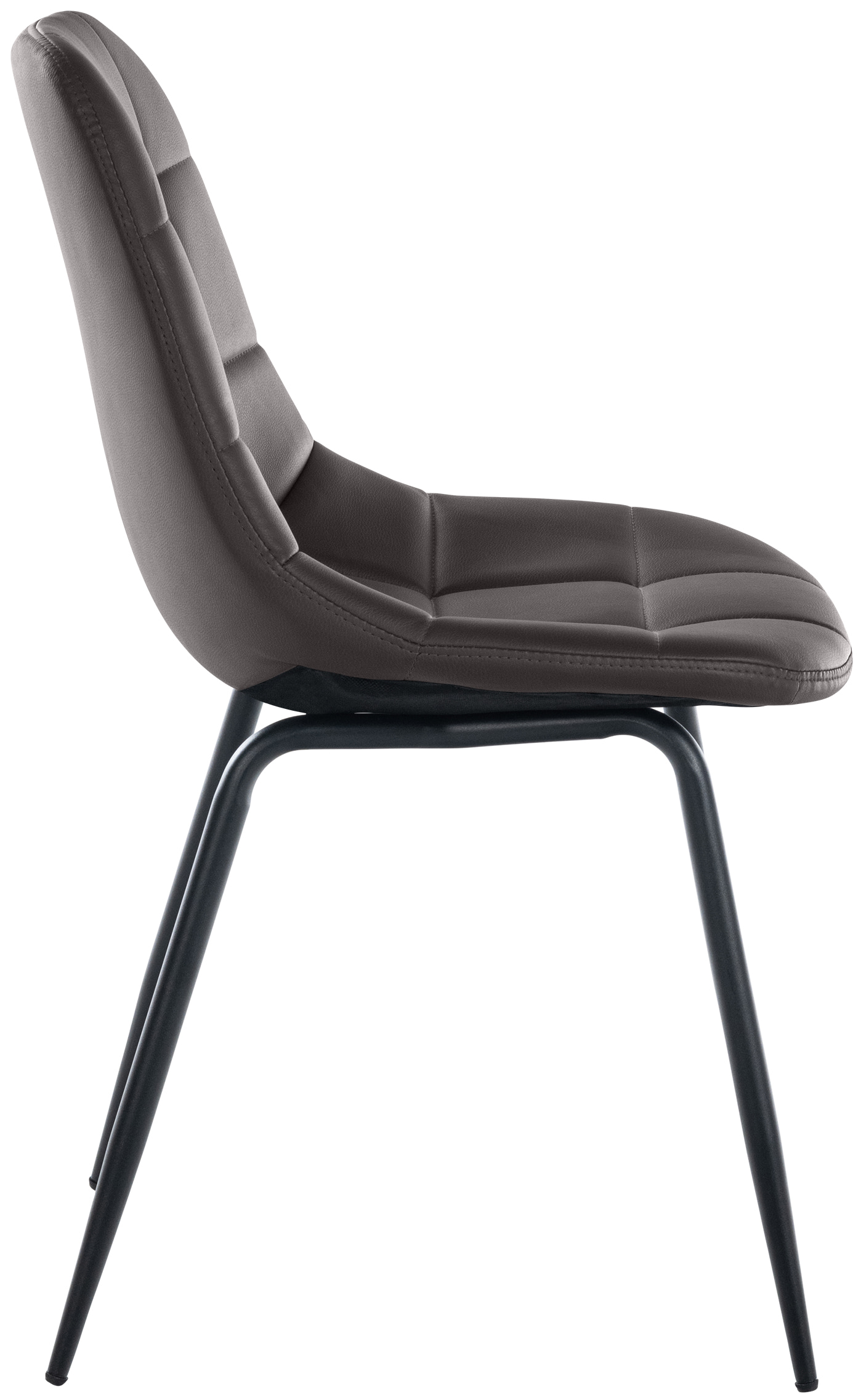 Chaise de salle à manger Tom avec Pieds en métal noir