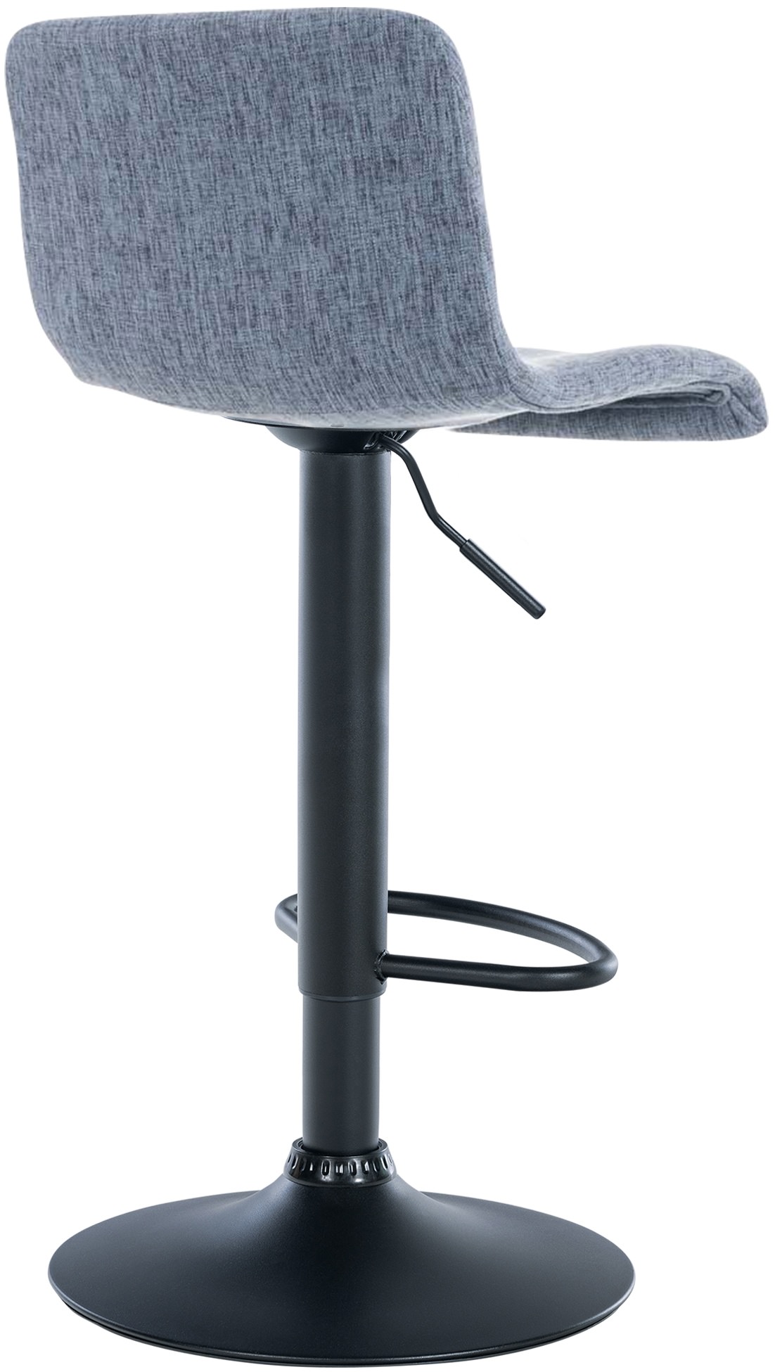 Tabouret de bar Hover Assise en Tissu Piètement Métal chromé
